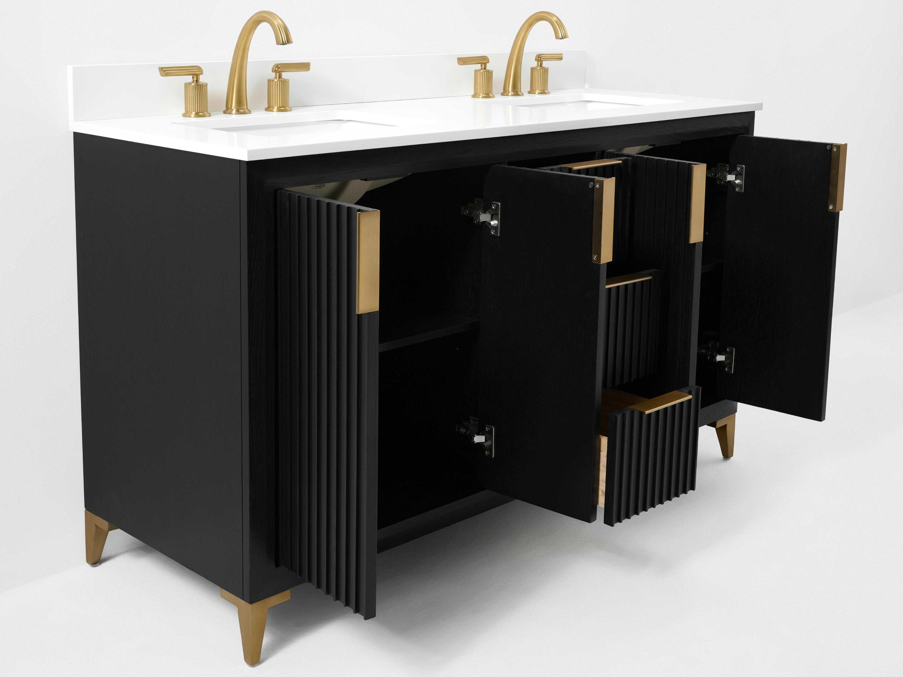 Ancerre Designs Turlington Black Oak 60" Vanity