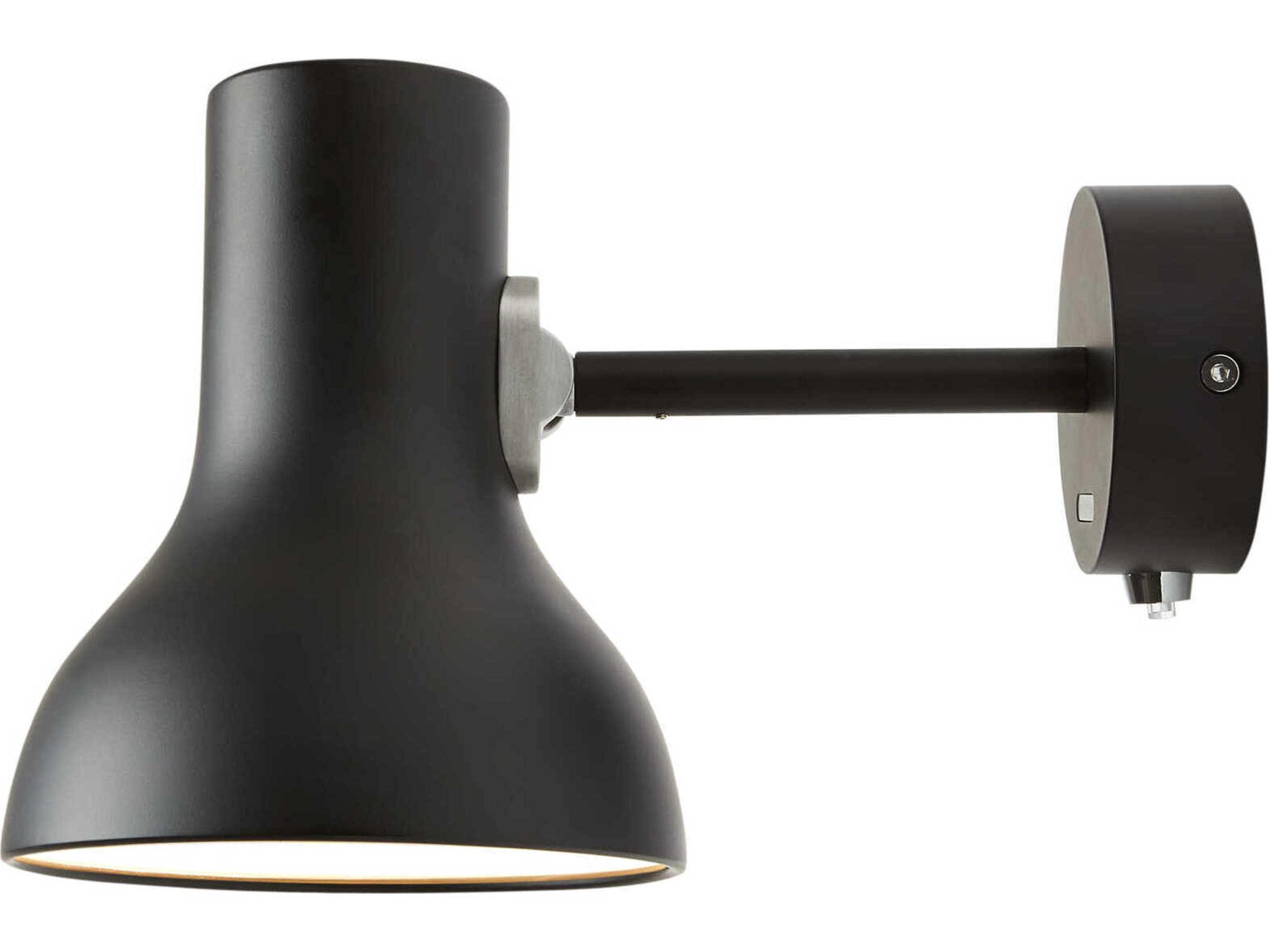 Anglepoise Type-75 Mini 1-Light Jet Black Wall Sconce