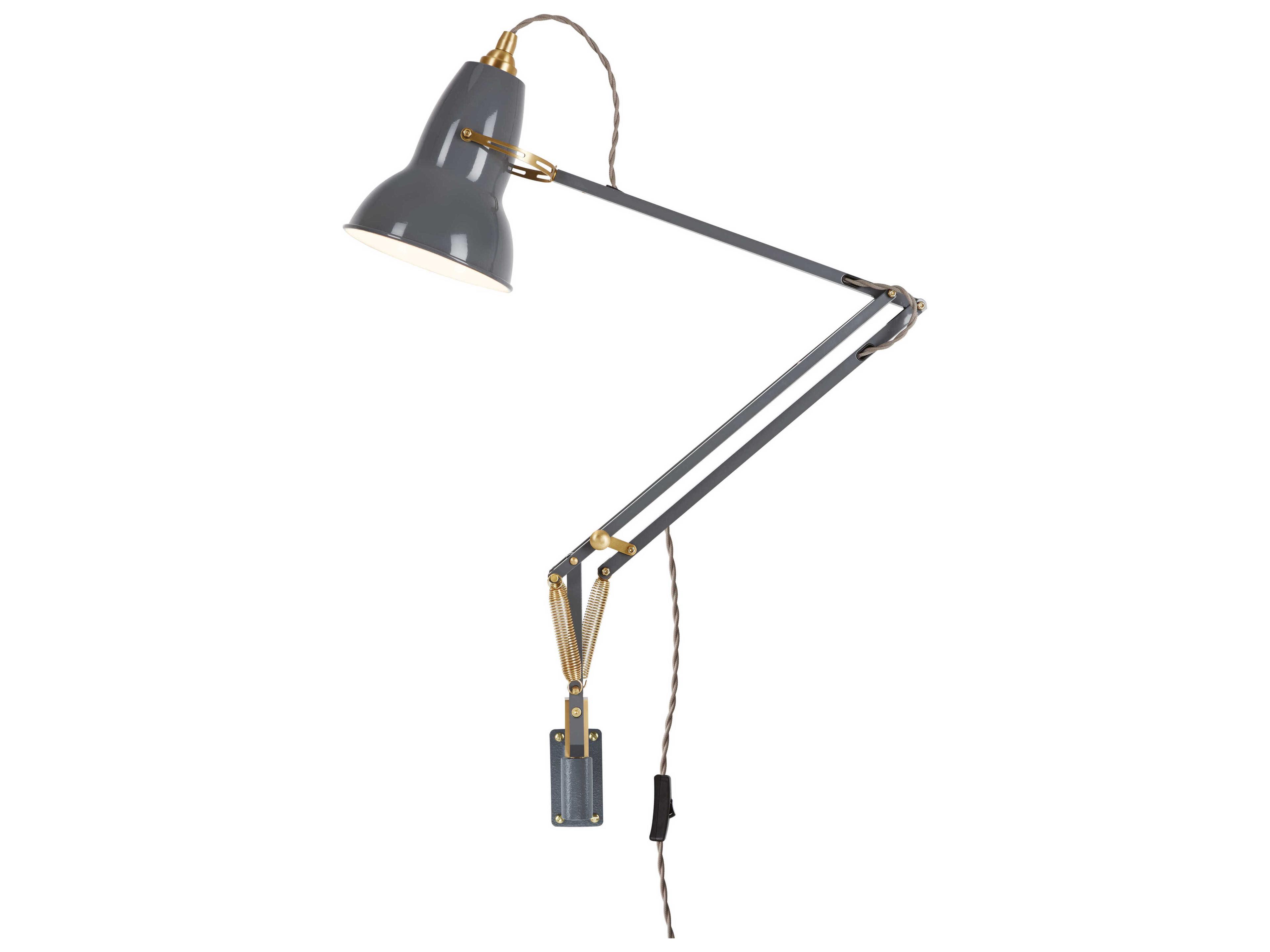 Original 1227 Brass Wall Mounted Task Lamp Iconic