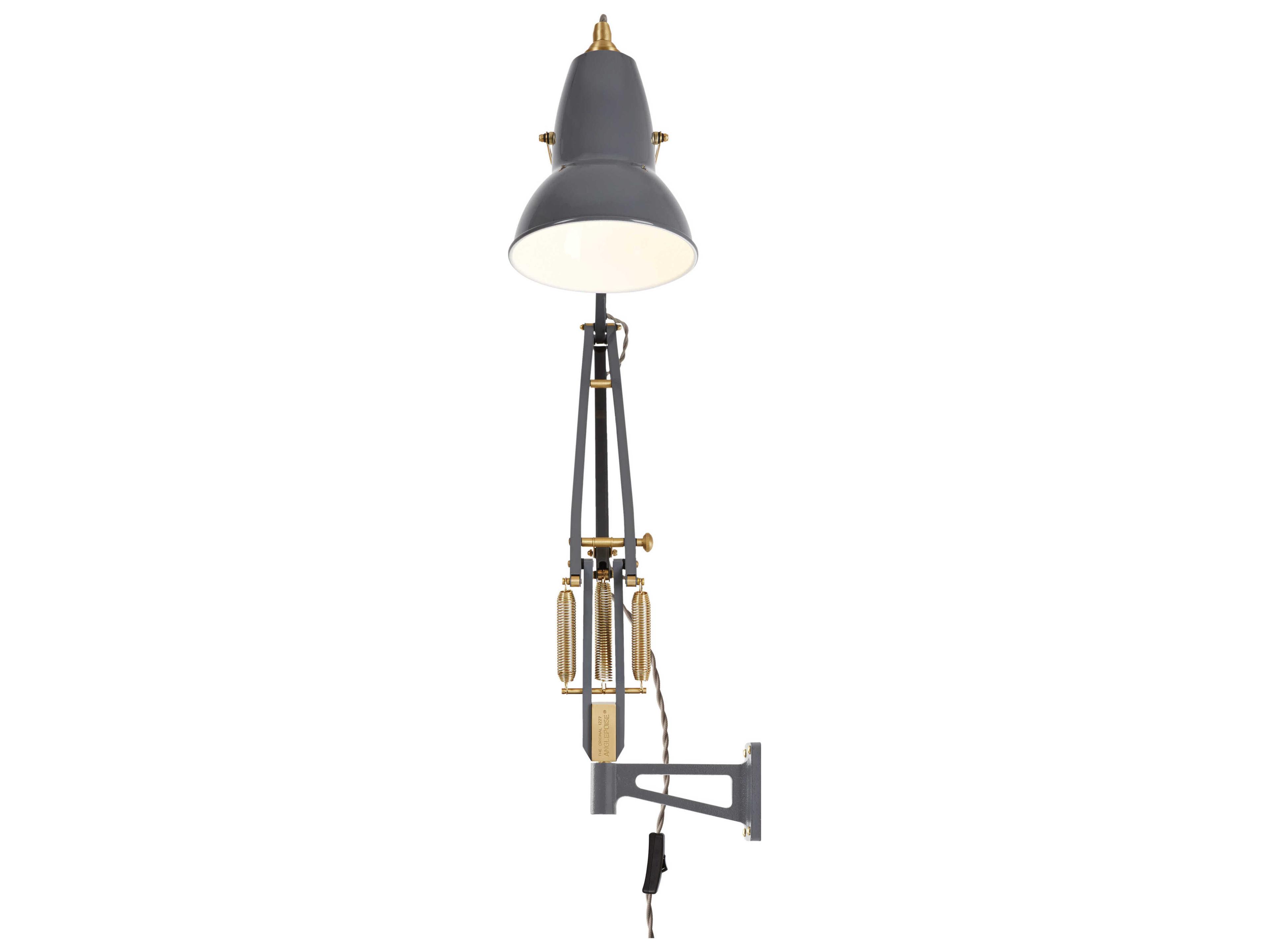 Anglepoise Original-1227 1-Light Elephant Grey Swing Wall Sconce