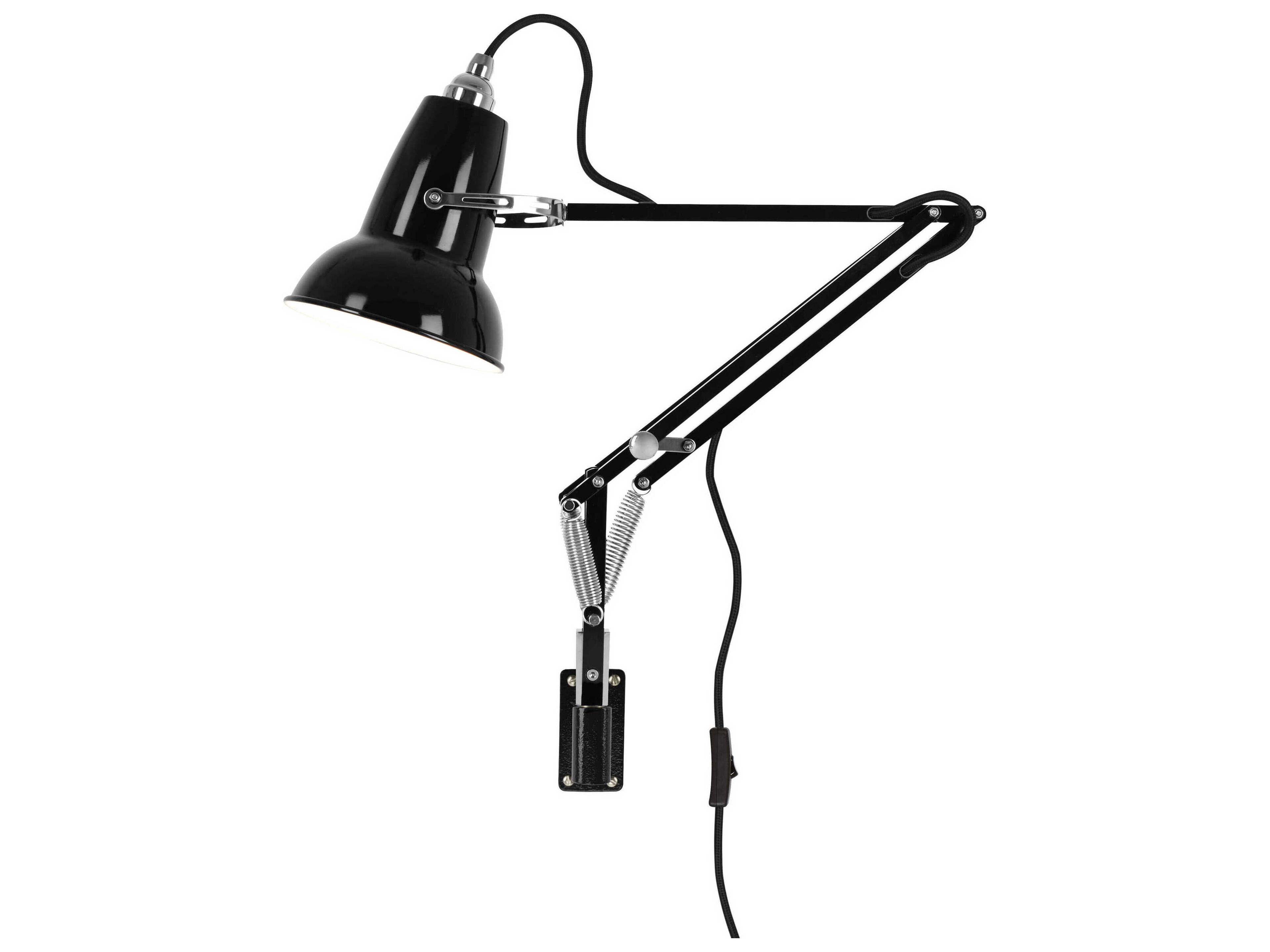 Anglepoise Original-1227 Mini 1-Light Jet Black Swing Wall Sconce