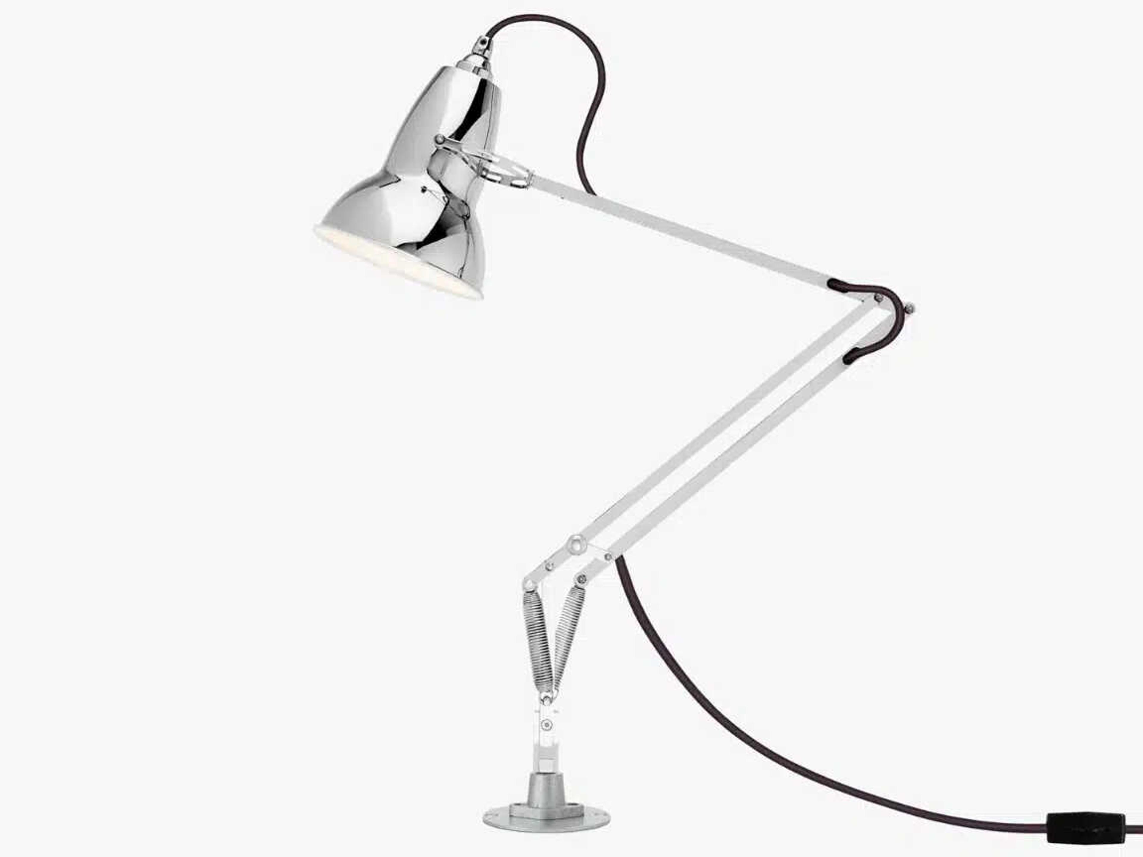 Anglepoise Original Range Painted Silver Desk Insert