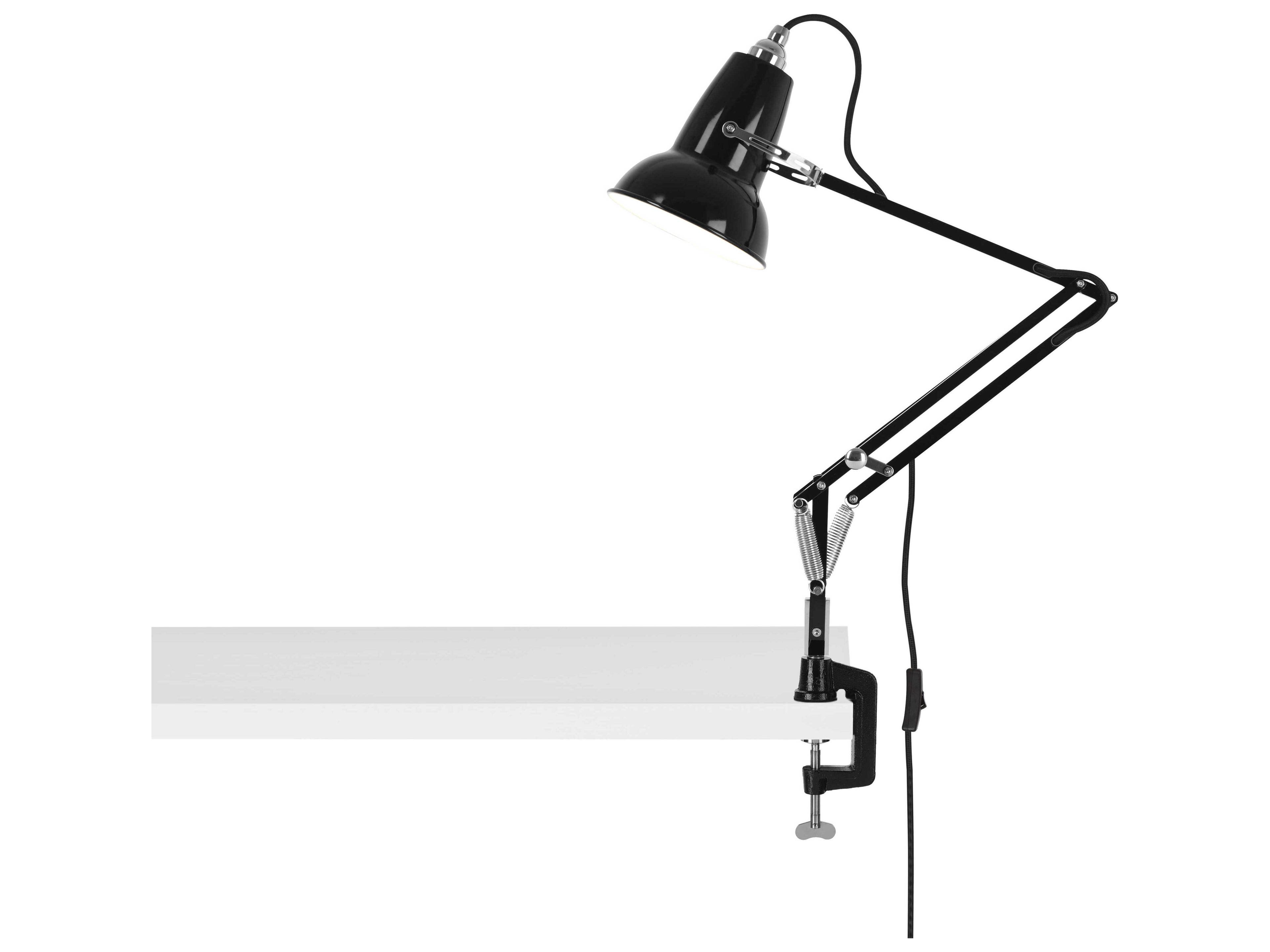 Anglepoise Original-1227 Mini Jet Black Desk Lamp with Clamp