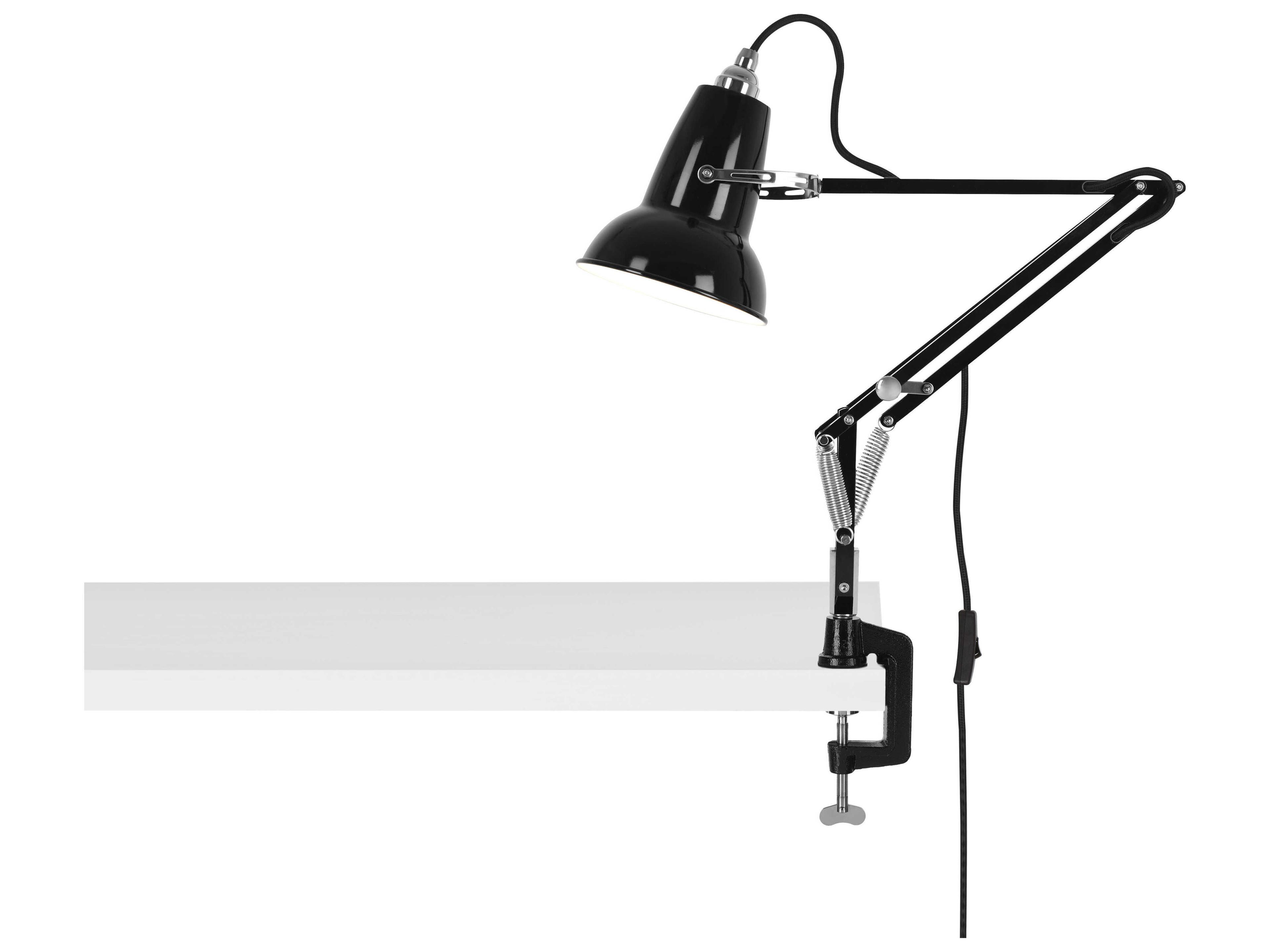 Anglepoise Original-1227 Mini Jet Black Desk Lamp with Clamp