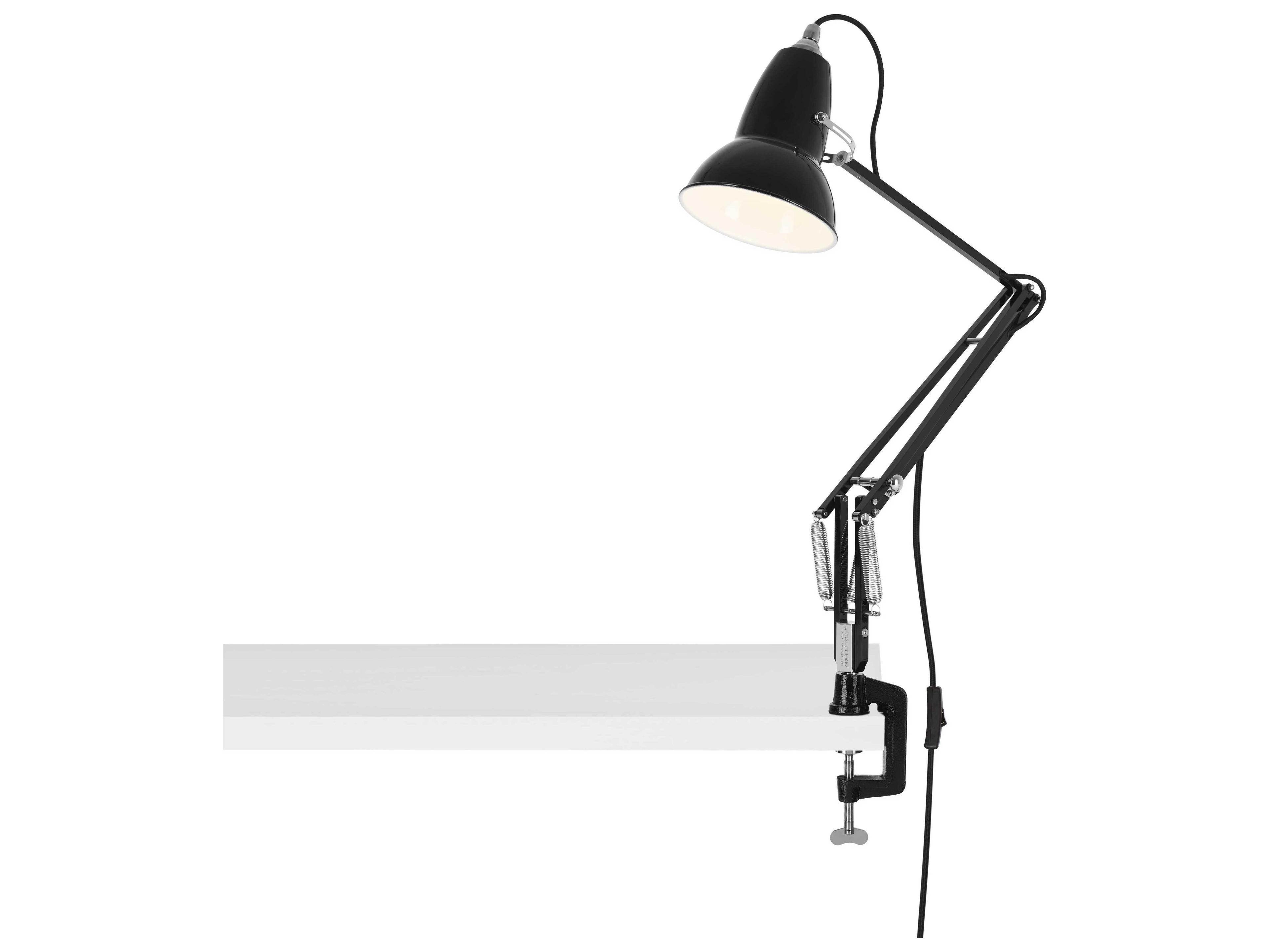 Original 1227 Desk Lamp with Clamp Jet Black
