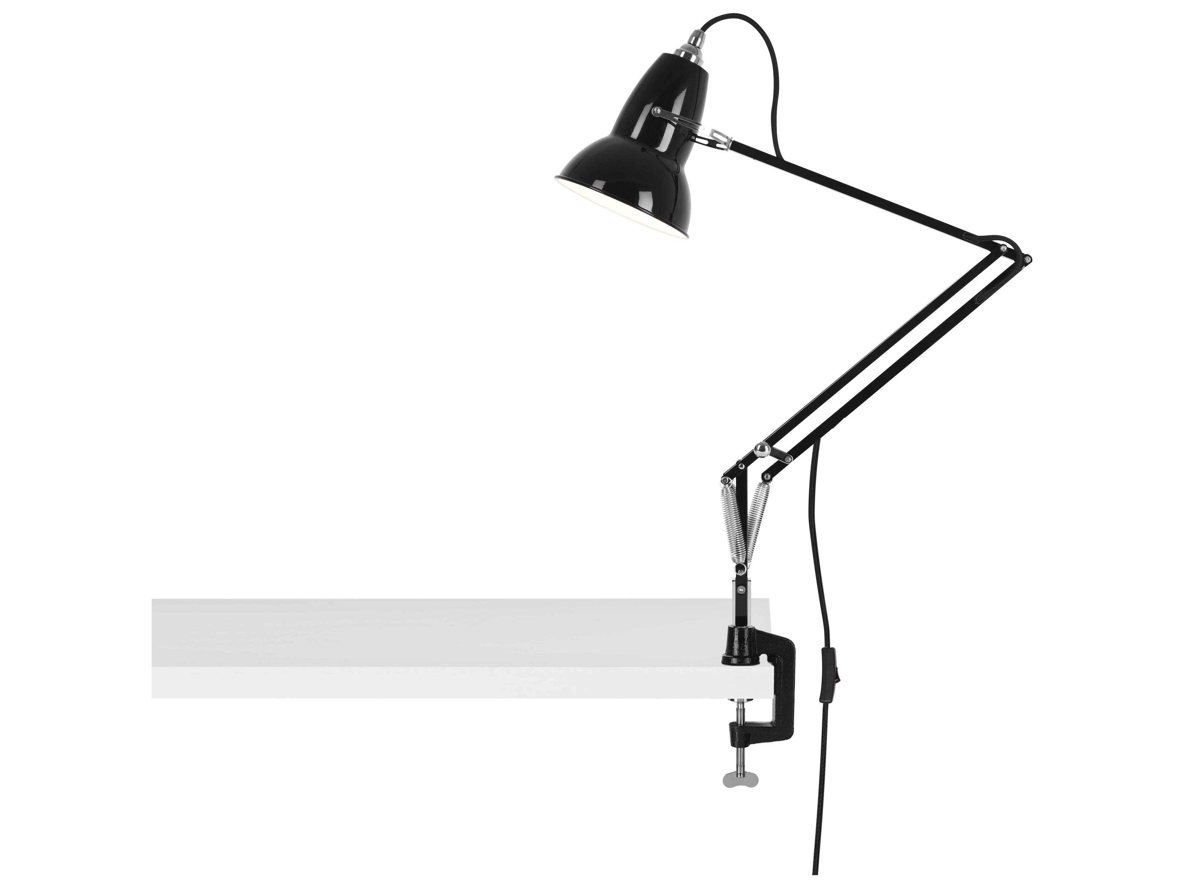 Anglepoise Original-1227 Jet Black Desk Lamp with Clamp