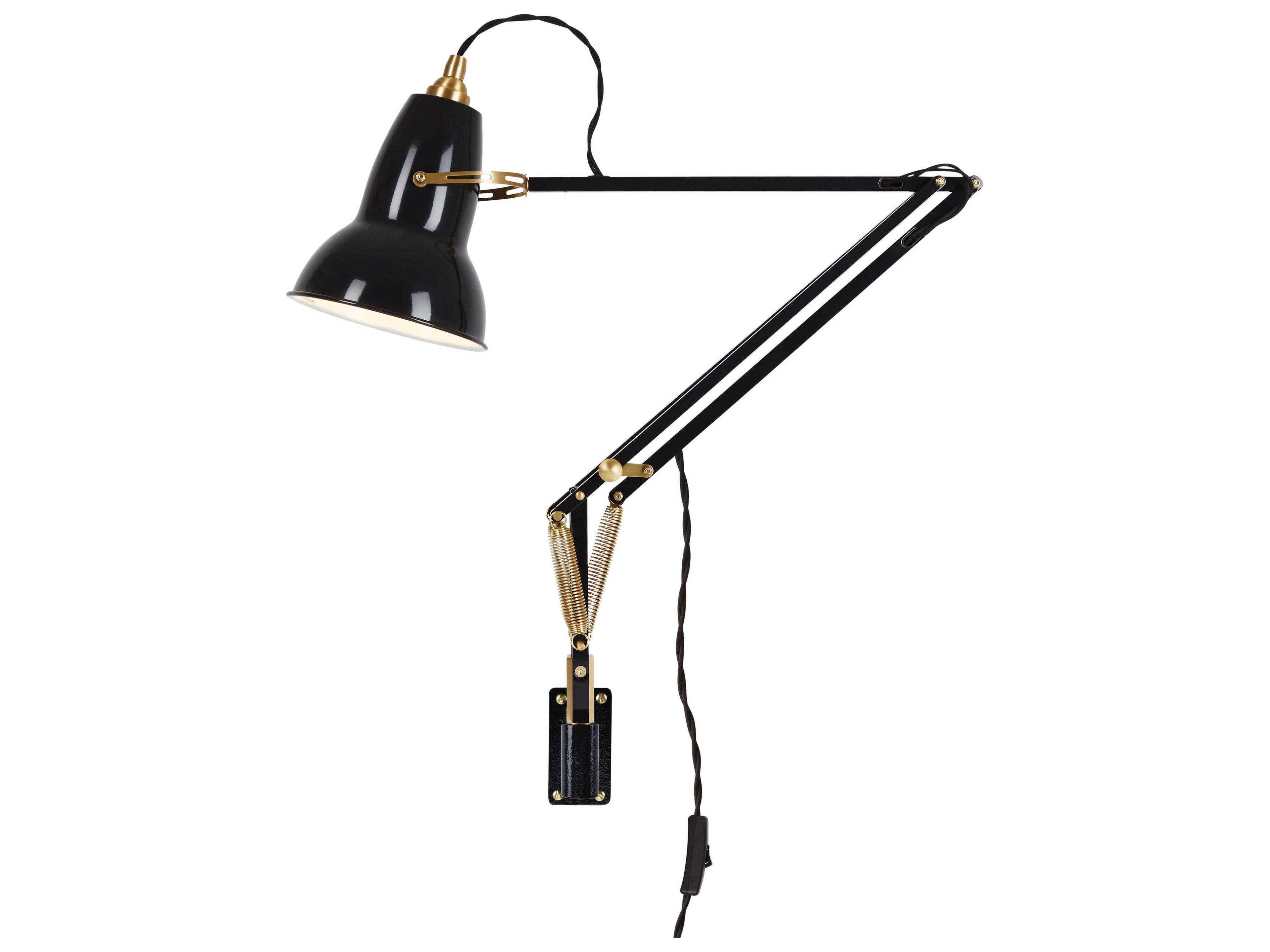Anglepoise Original-1227 1-Light Jet Black Swing Wall Sconce