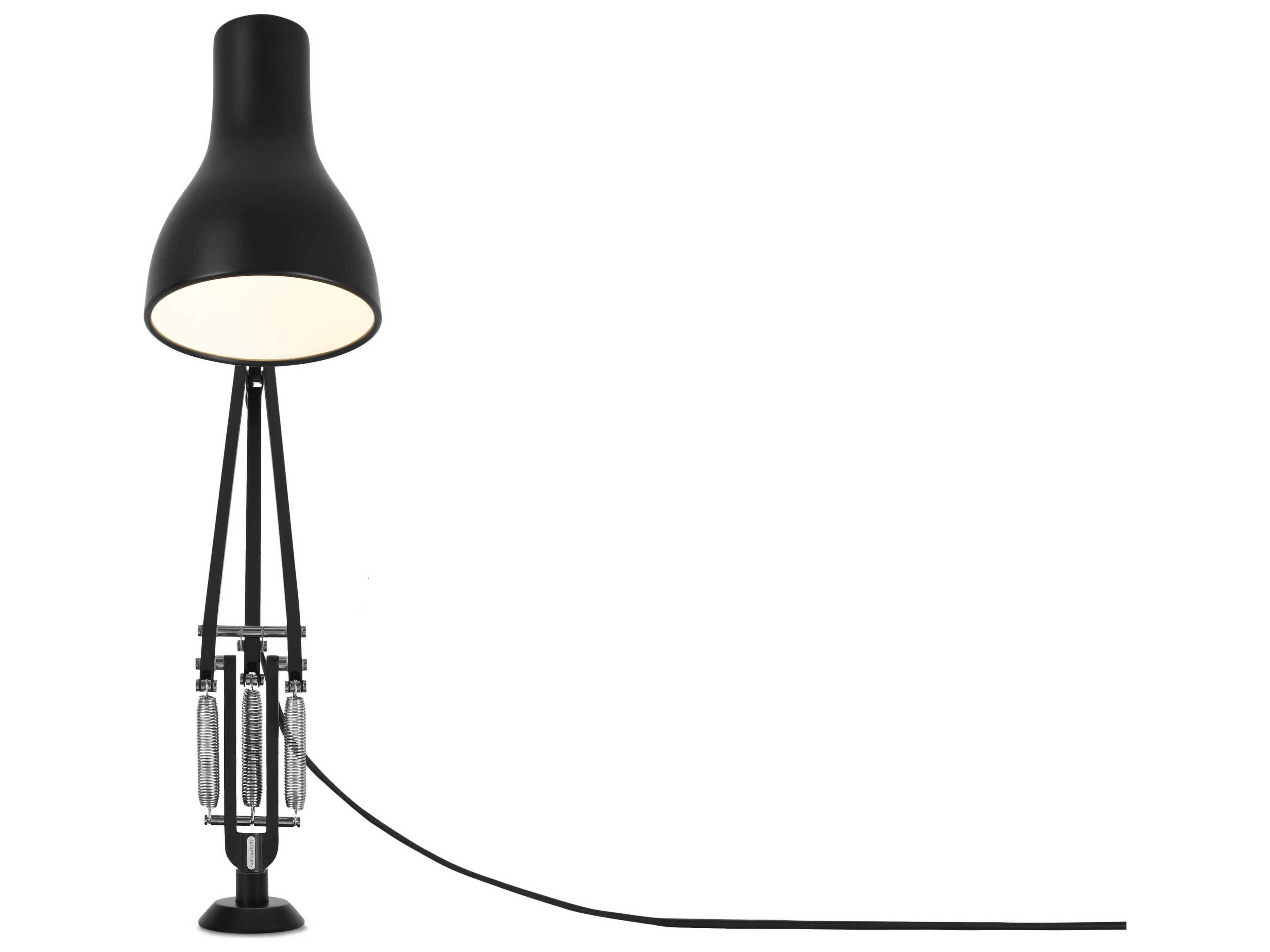 Anglepoise Type-75 Jet Black Desk Lamp with Insert