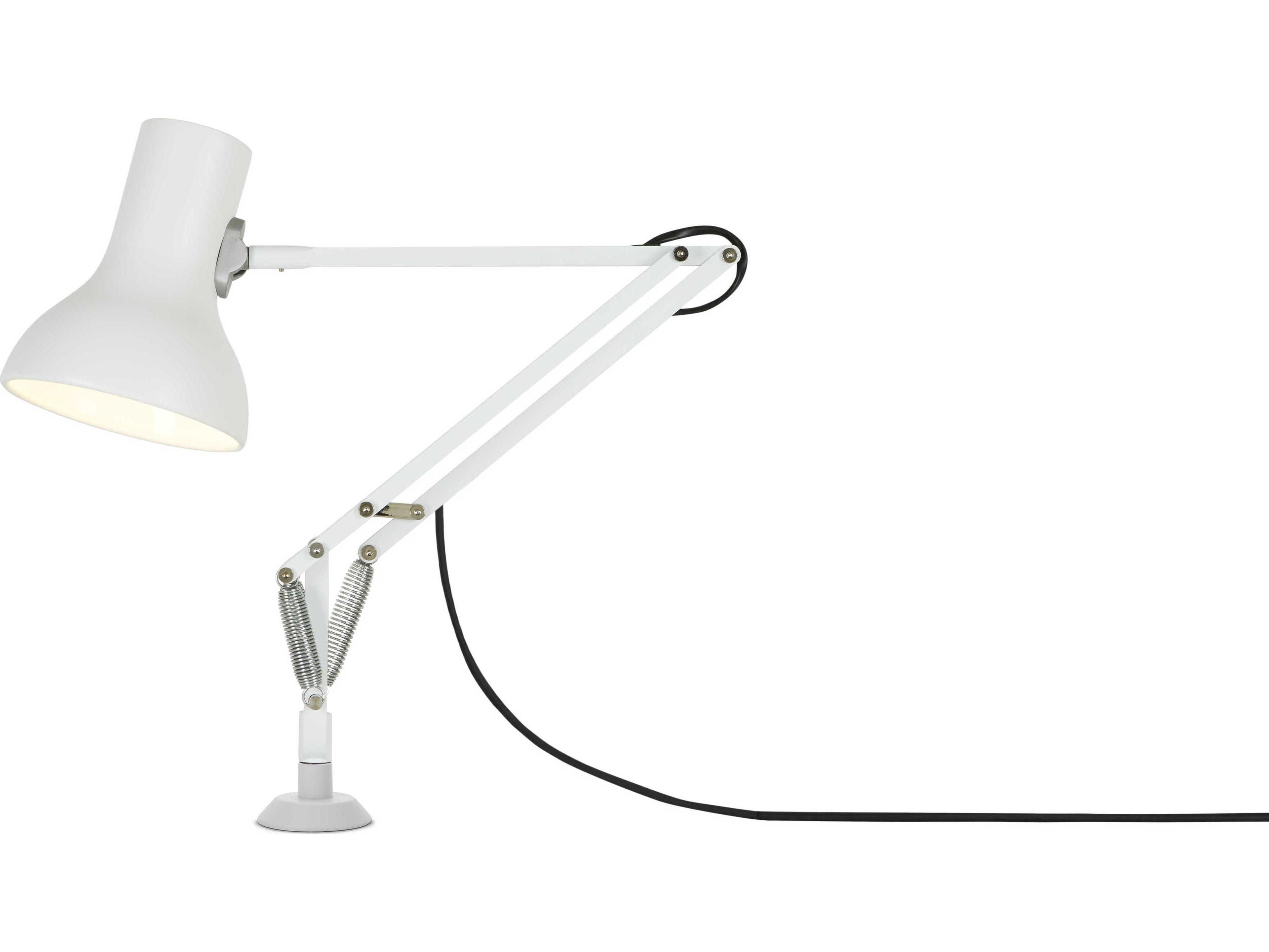 Anglepoise Type-75 Mini Alpine White Desk Lamp with Insert
