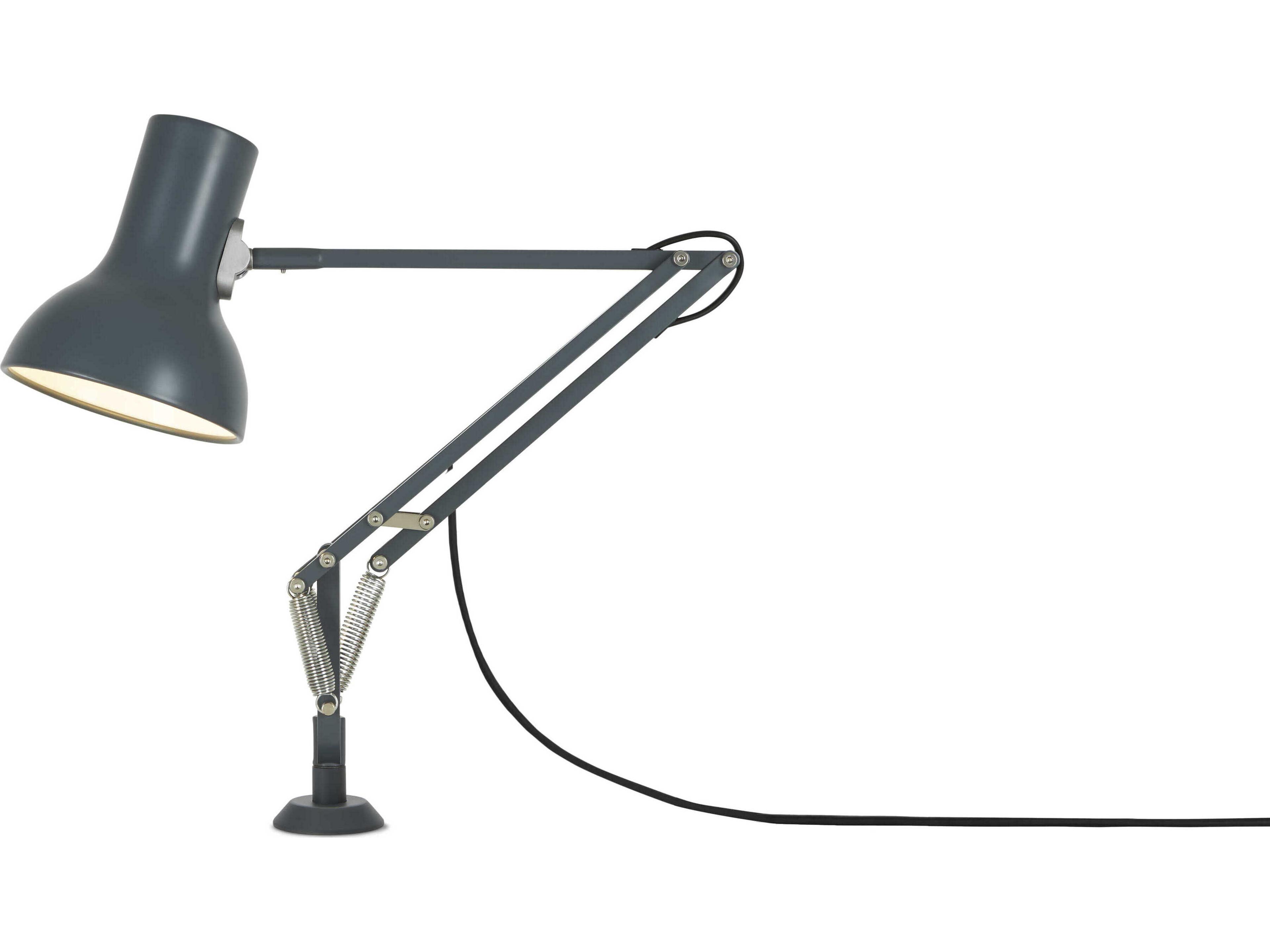 Anglepoise Type-75 Mini Slate Grey Desk Lamp with Insert