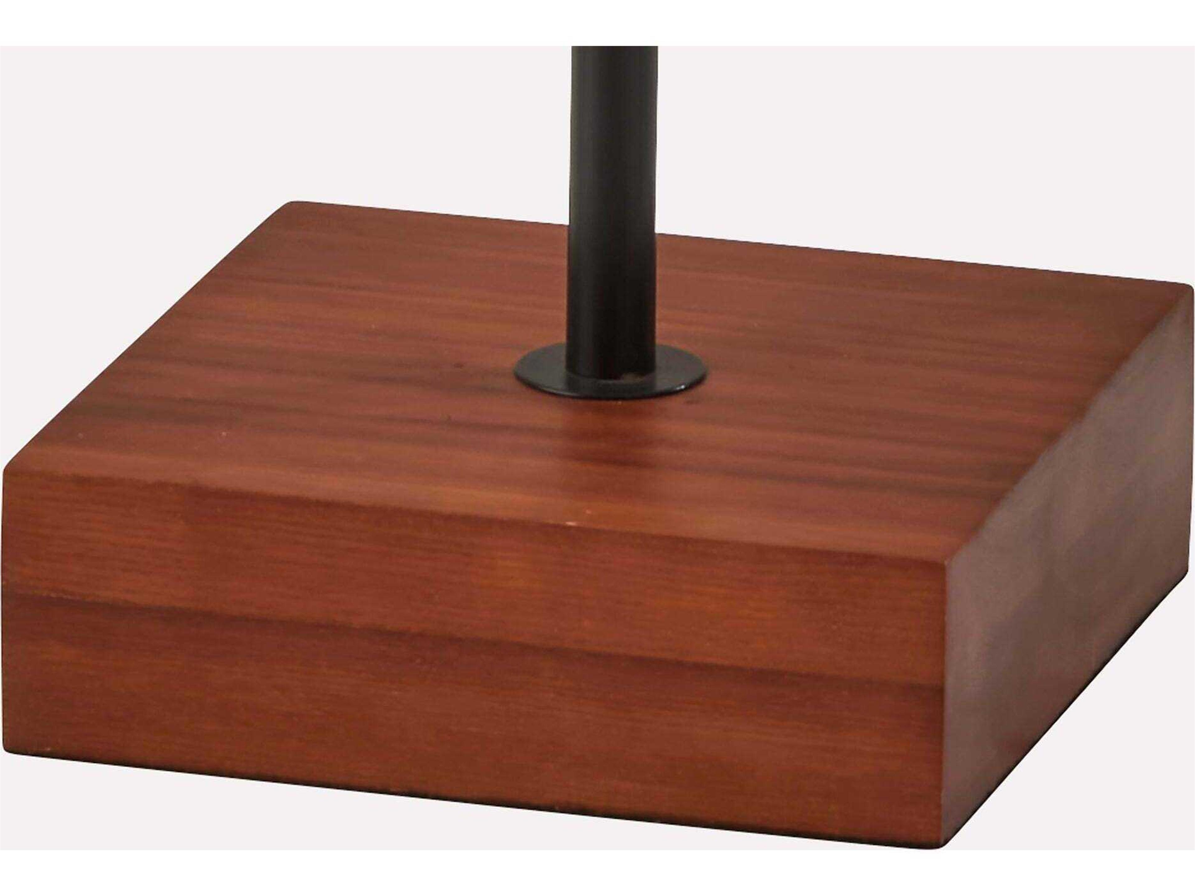 Adesso Trudy Black Beige Brown Textured Fabric Floor Lamp