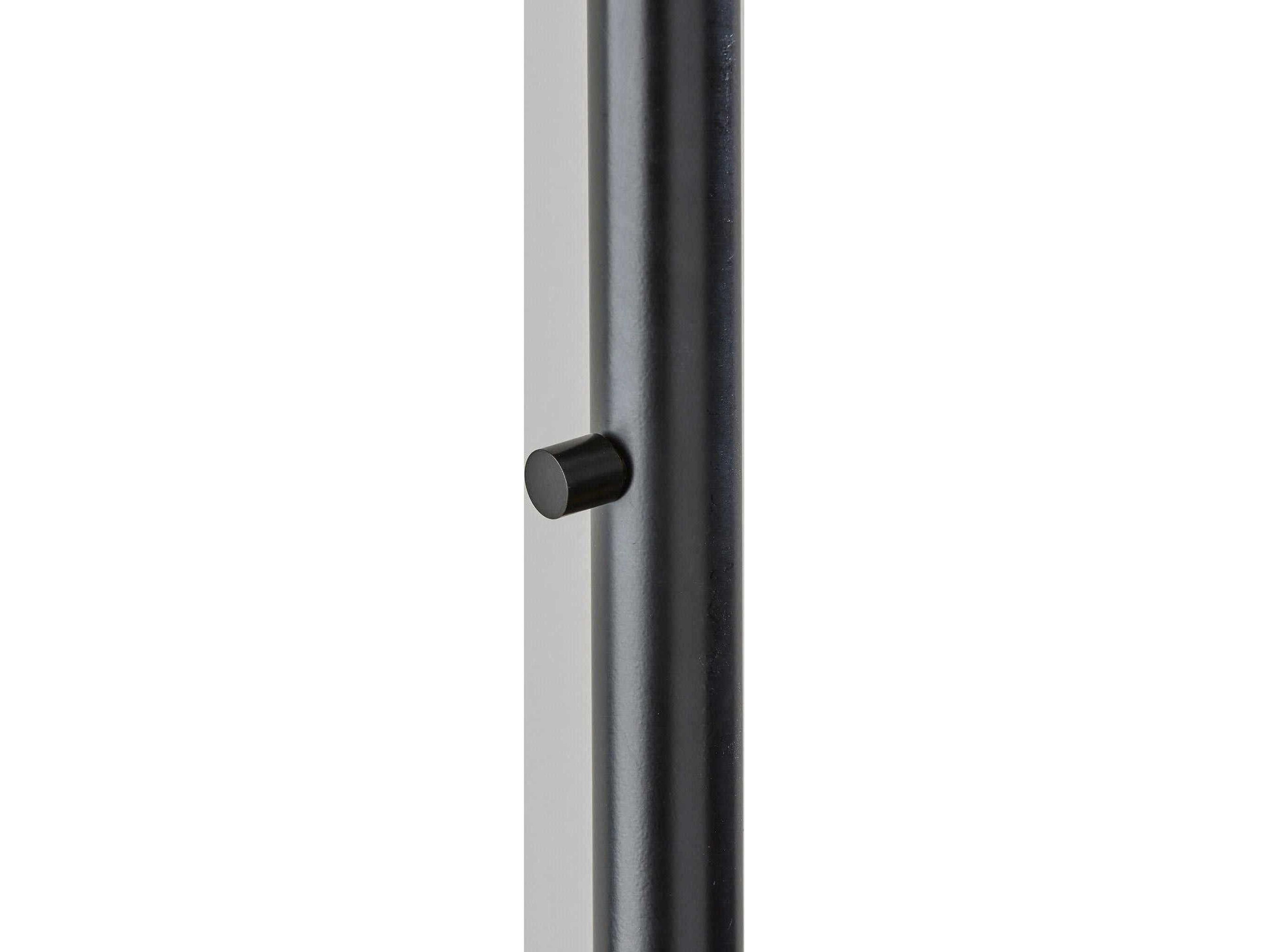 Adesso Amalfi Black Floor Lamp