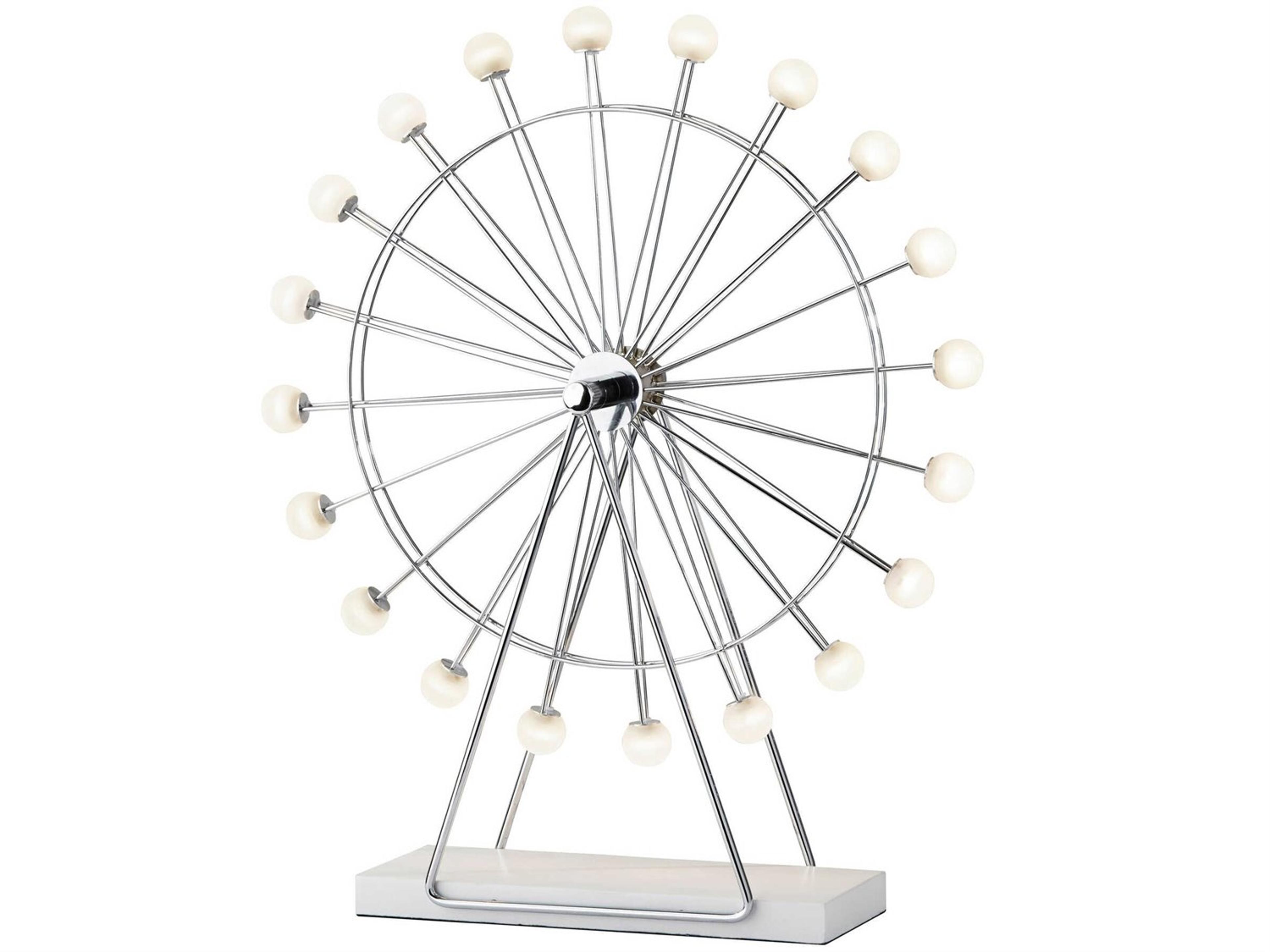Coney LED Ferris Wheel Table Lamp Modern Chrome