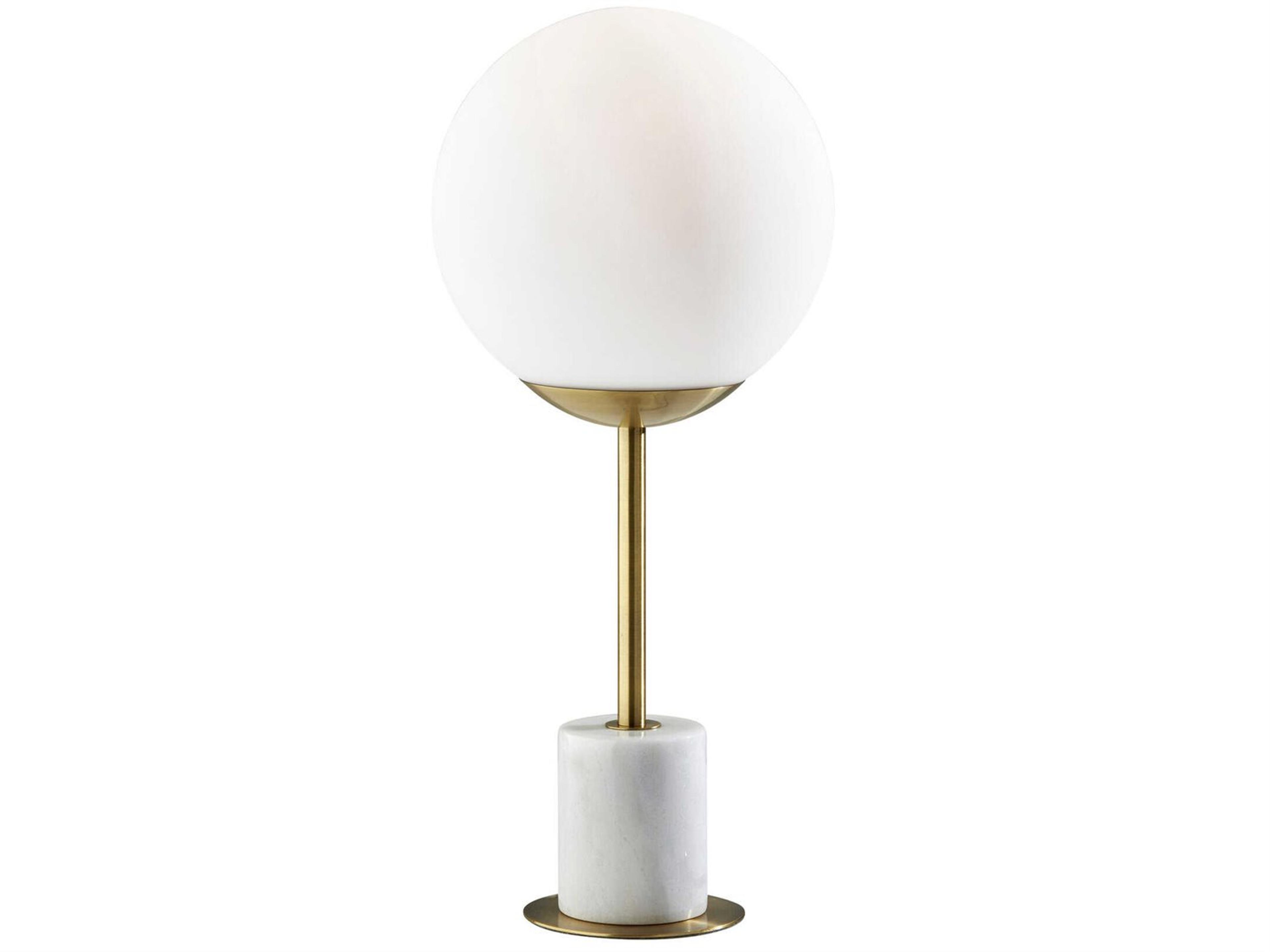 Terra Table Lamp in Antique Brass and Marble