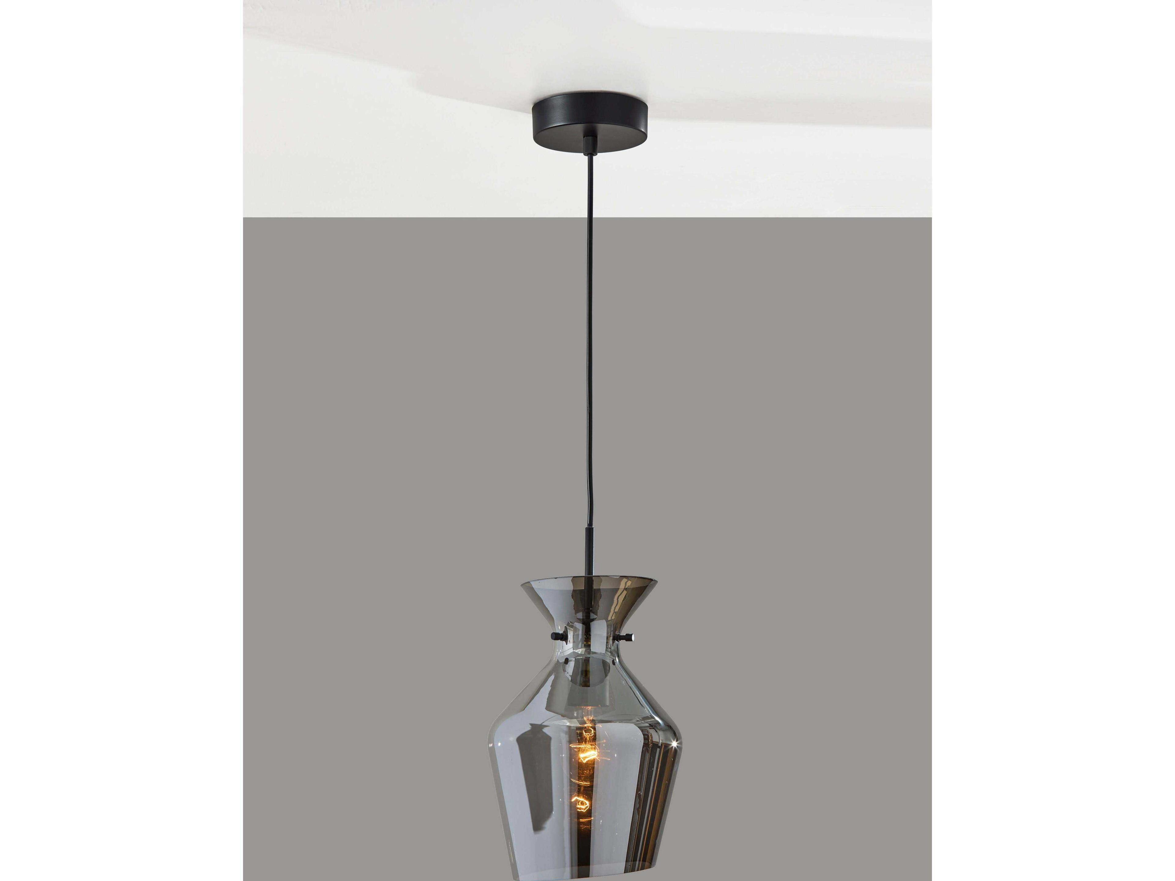 Adesso Tate Black Mini Pendant