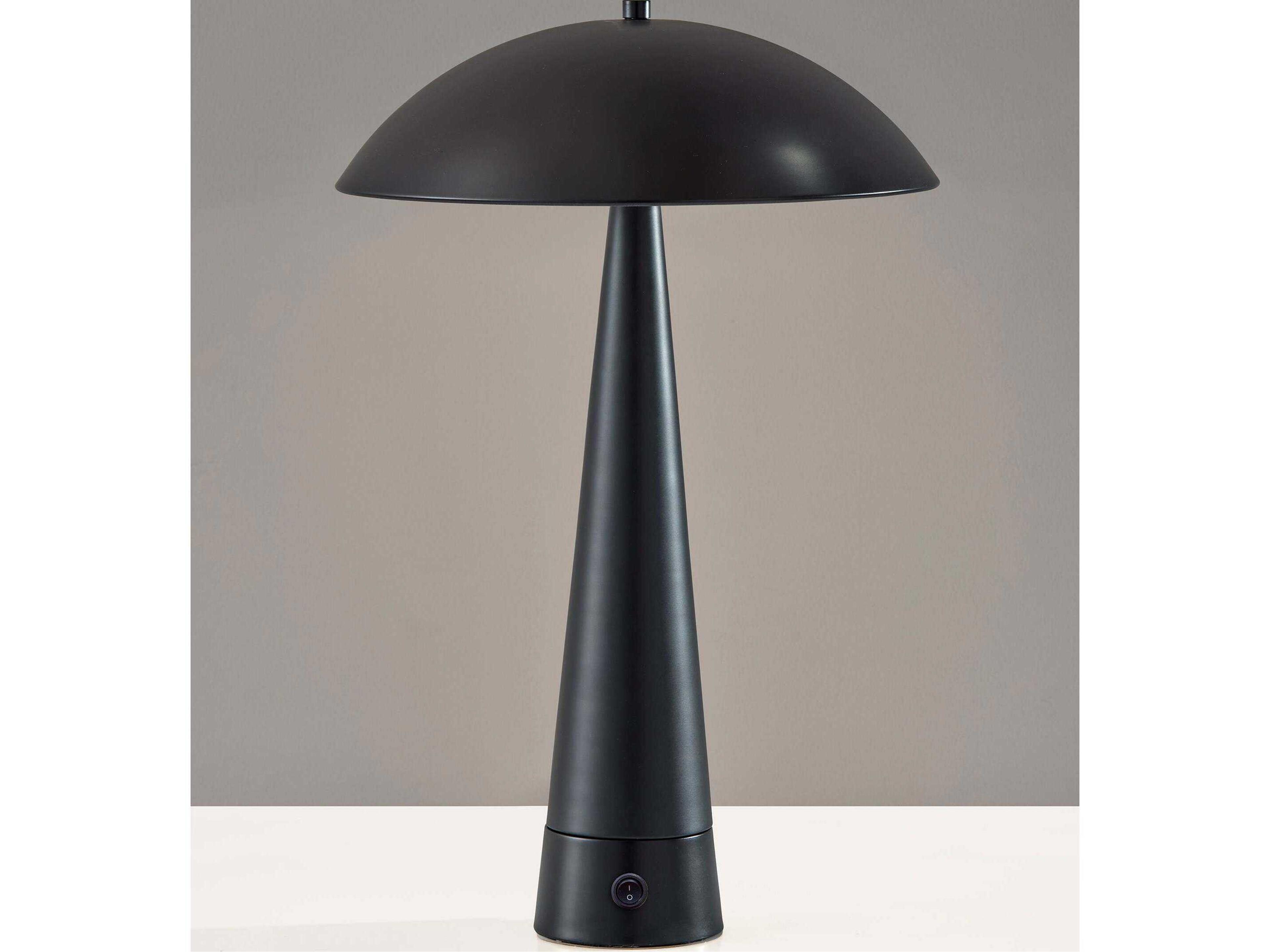 Adesso Vortex Black Table Lamp