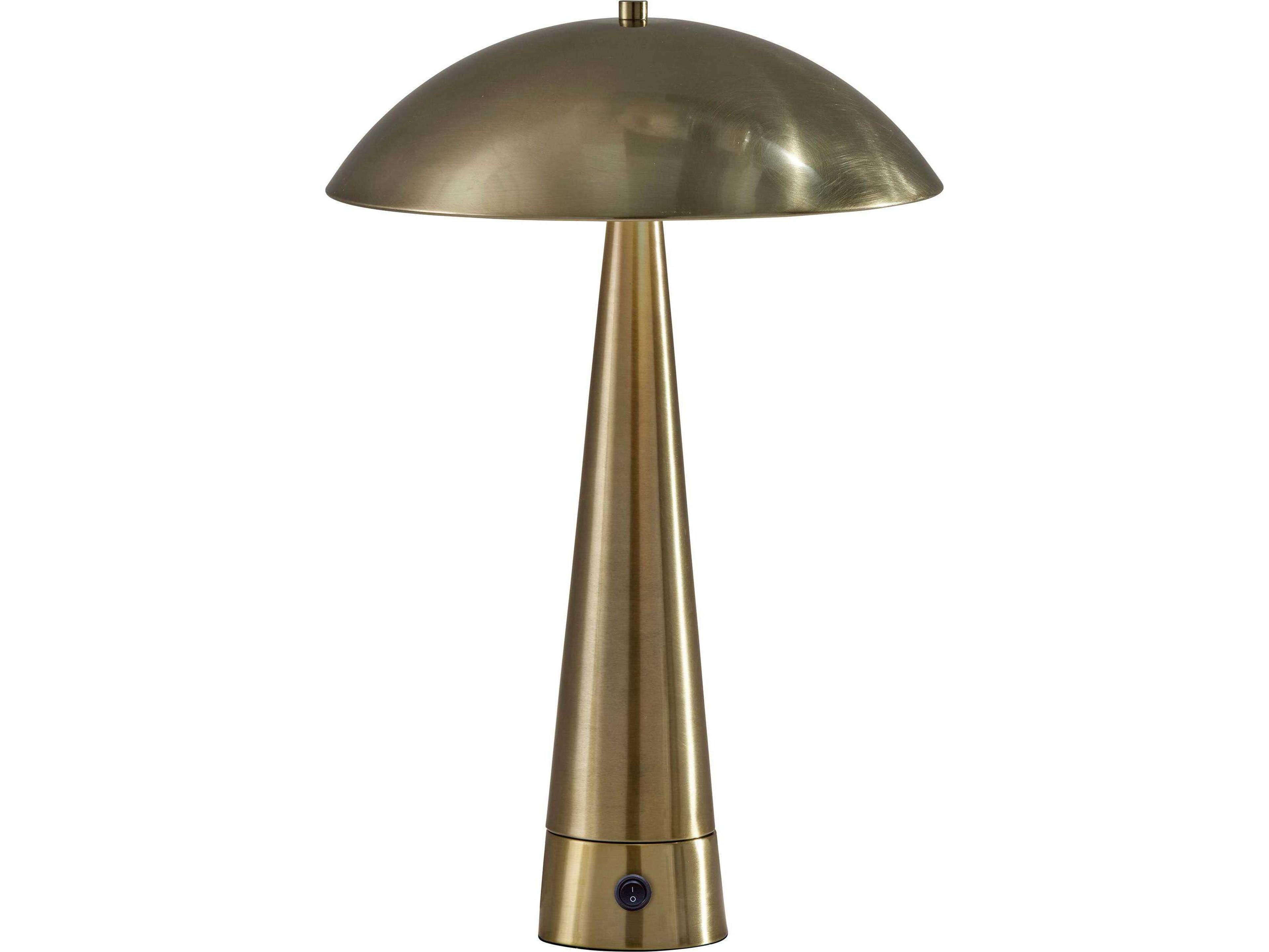 Vortex Table Lamp in Antique Brass