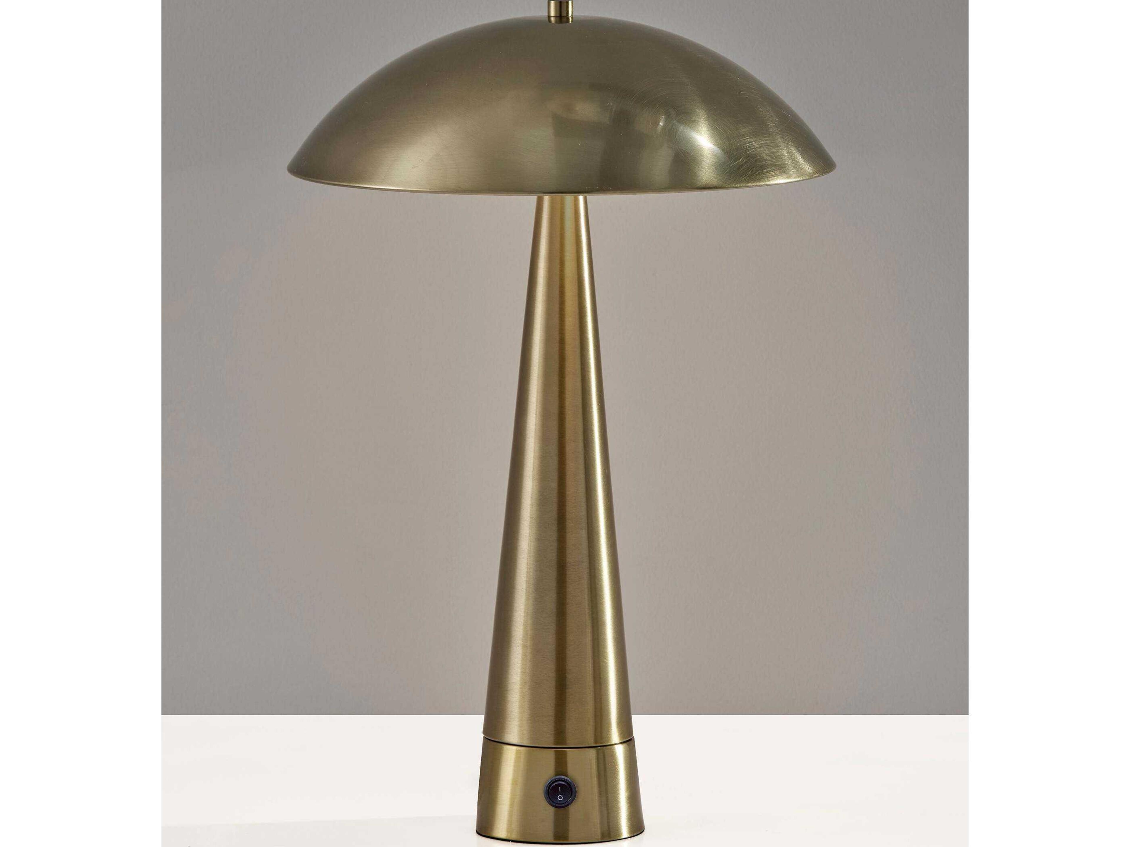 Adesso Vortex Antique Brass Table Lamp