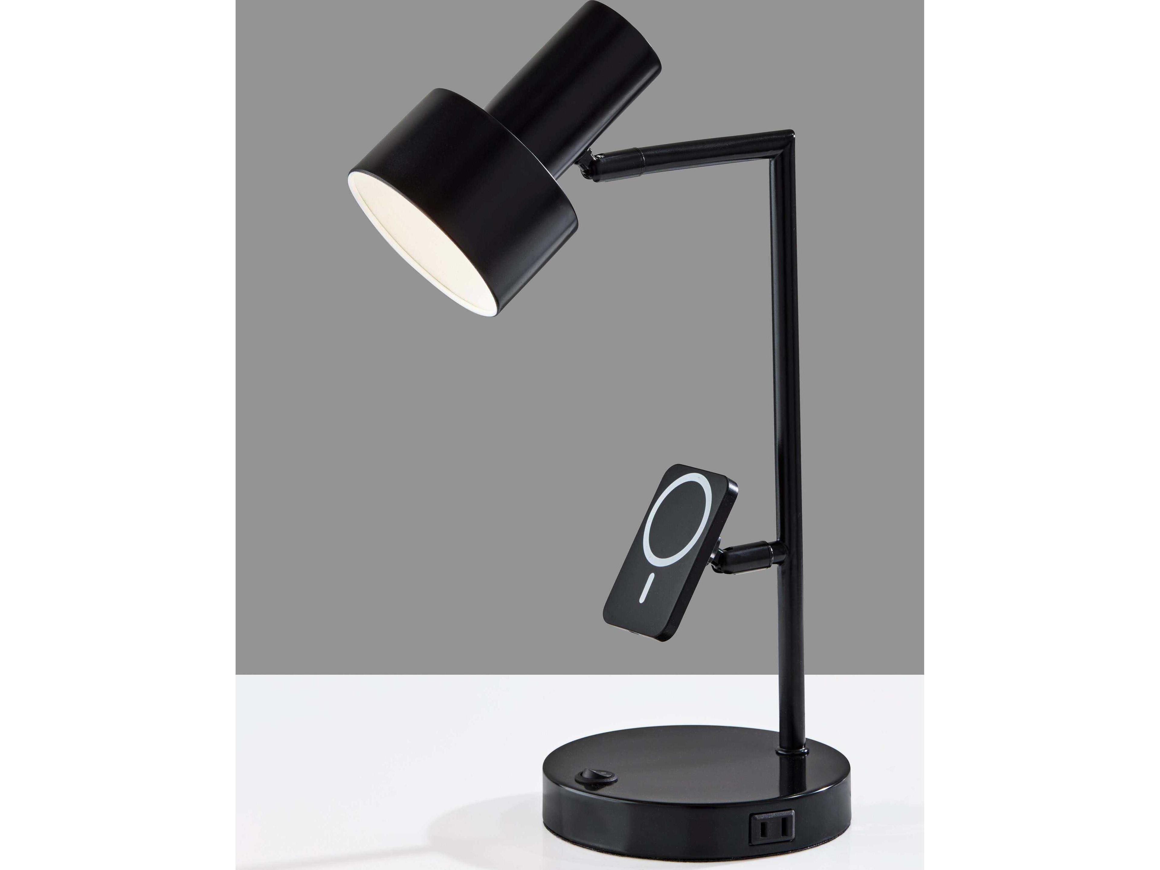 Adesso Rowe Black Metal Desk Lamp