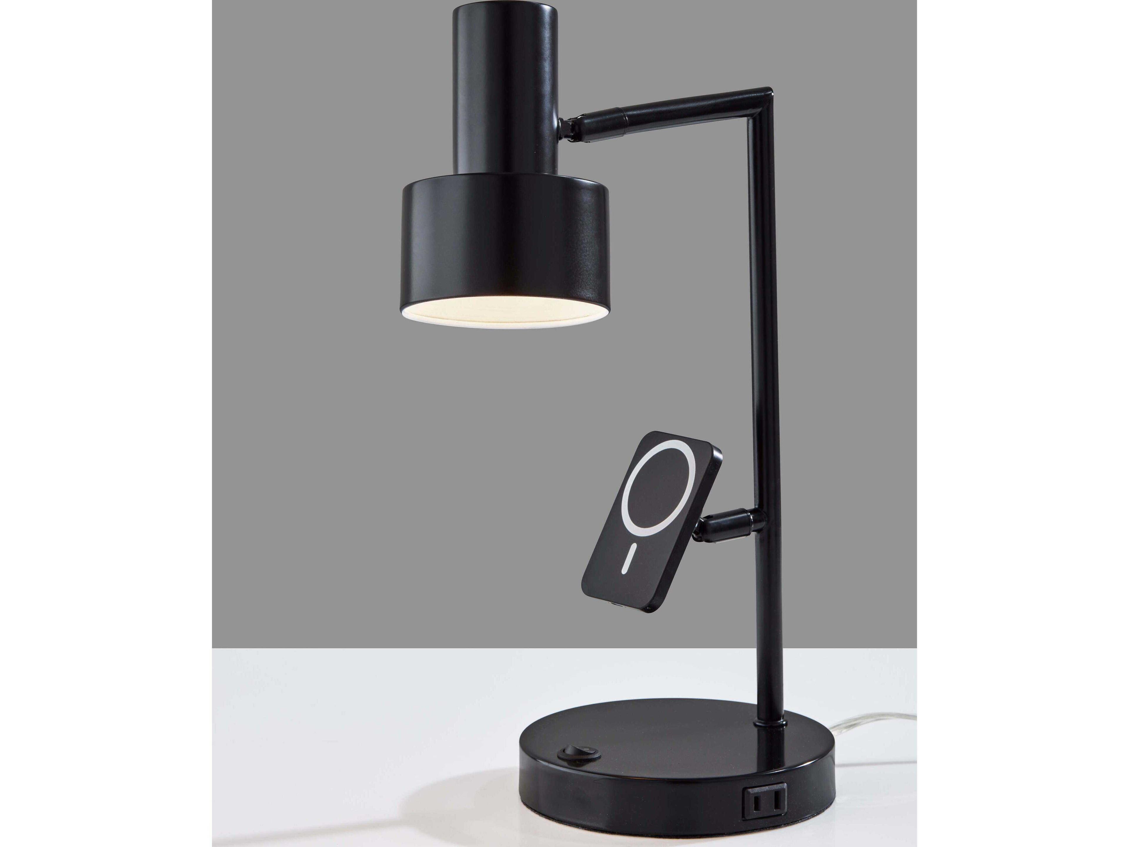Adesso Rowe Black Metal Desk Lamp