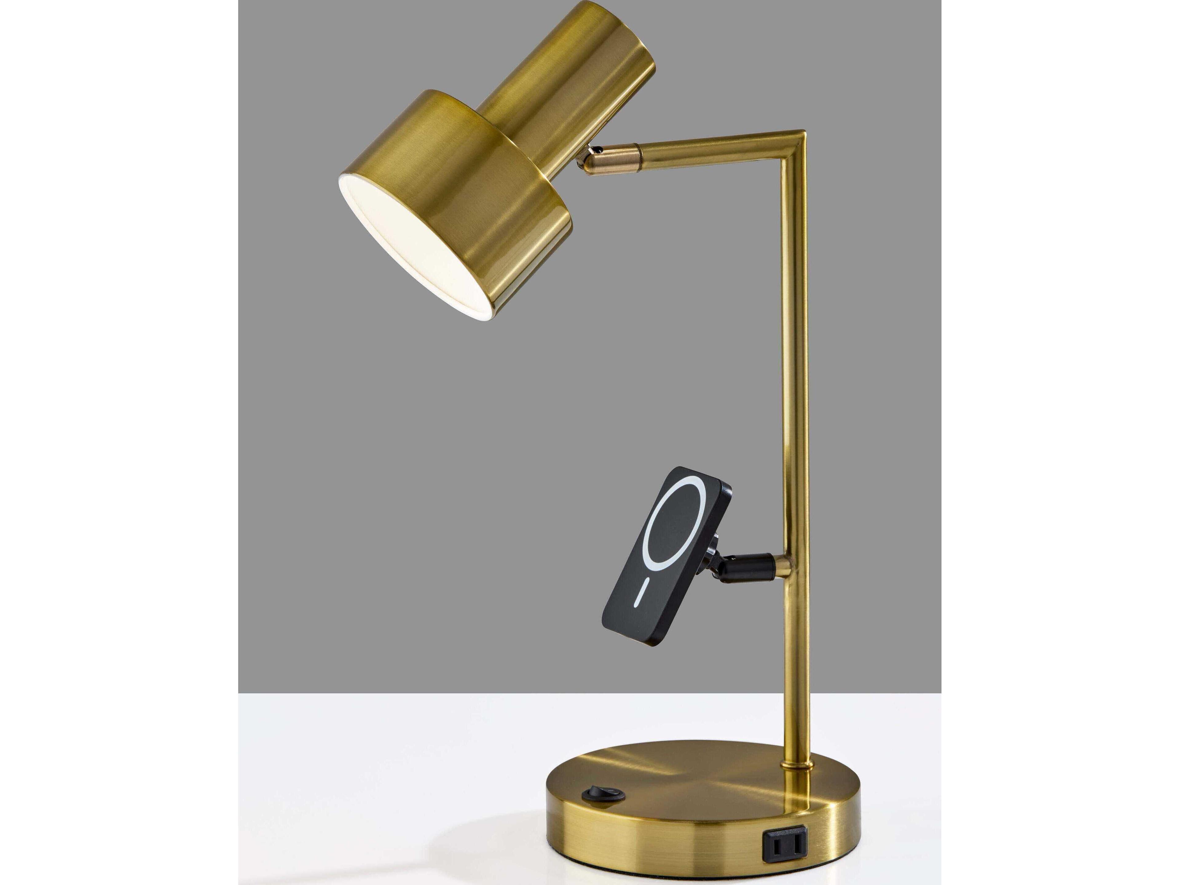 Adesso Rowe Antique Brass Desk Lamp