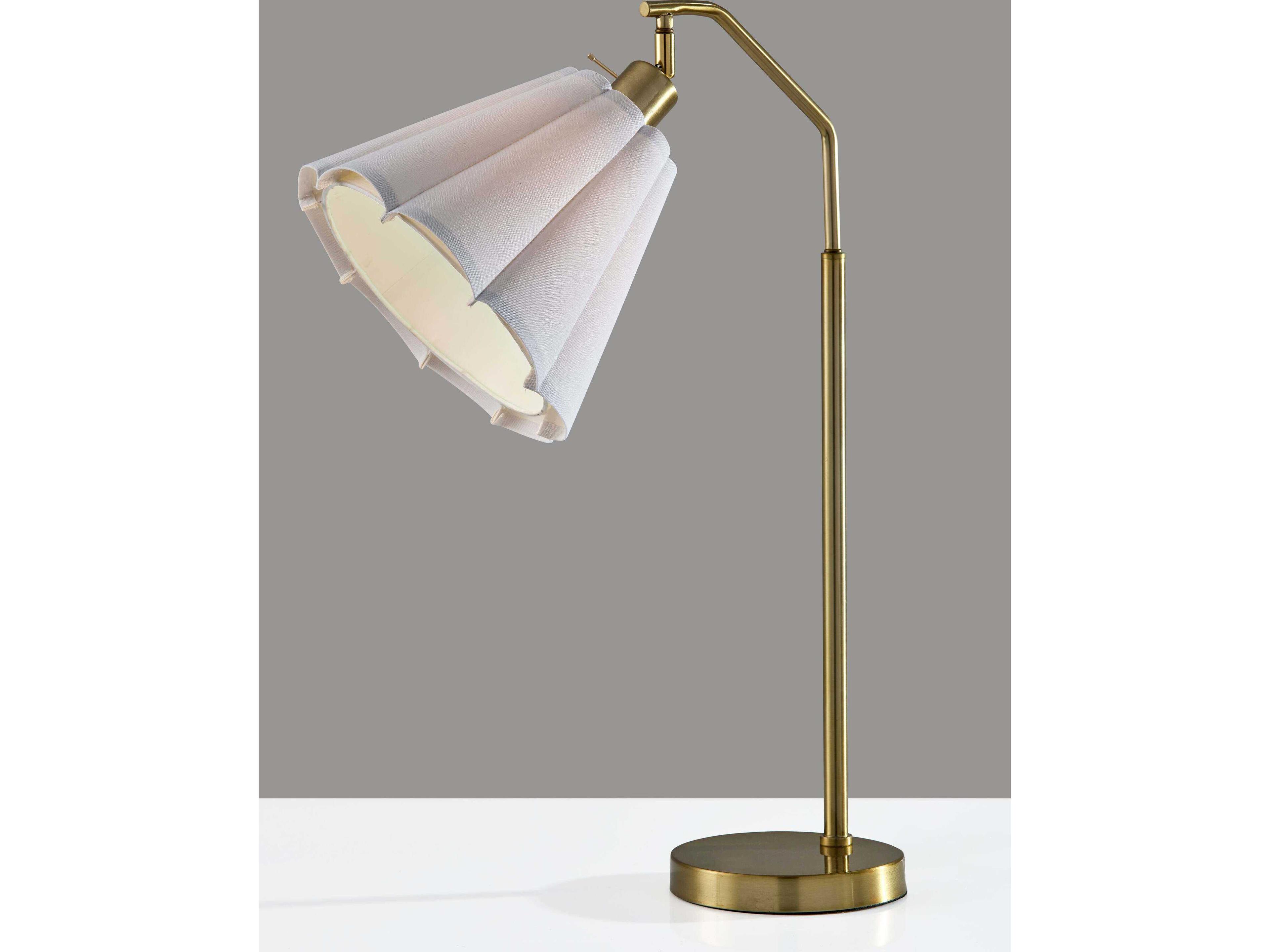 Adesso Lyra Antique Brass Buffet Lamp