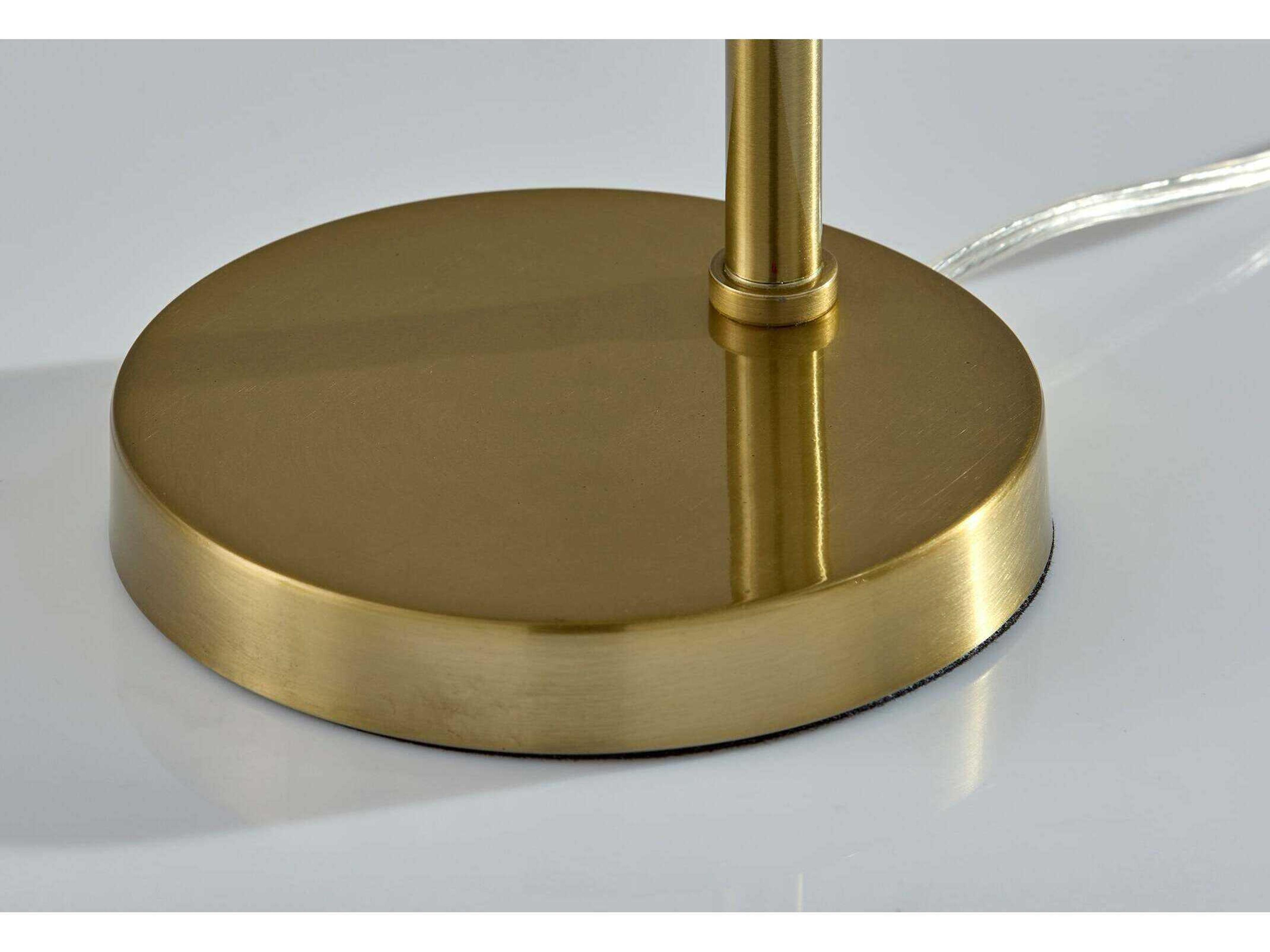 Adesso Lyra Antique Brass Buffet Lamp