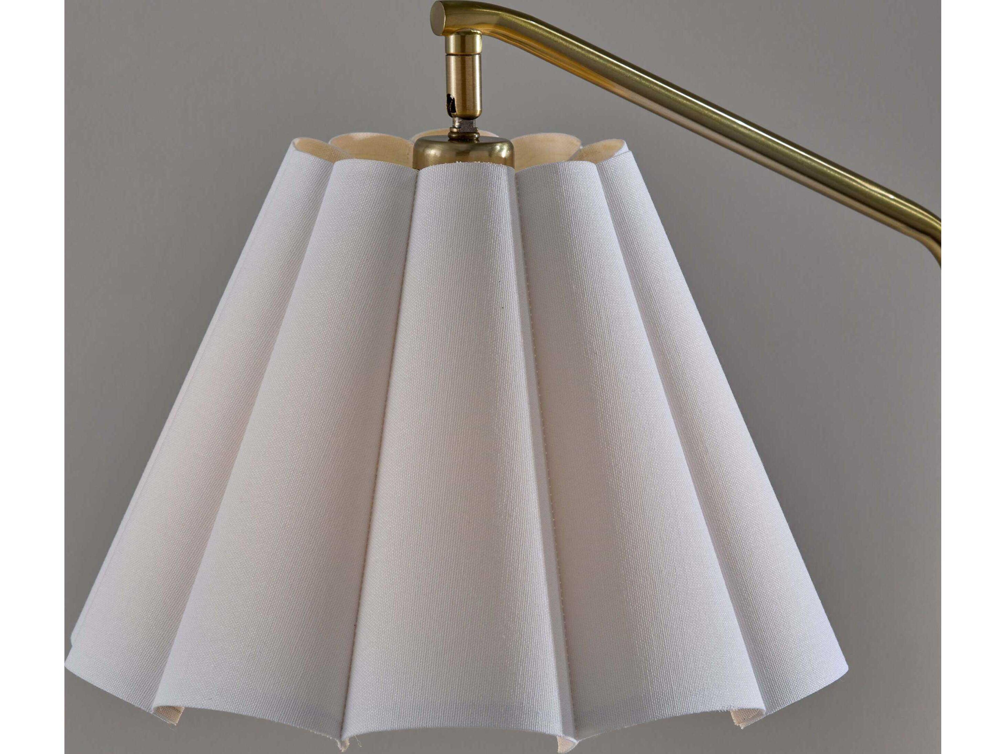 Adesso Lyra Antique Brass Floor Lamp