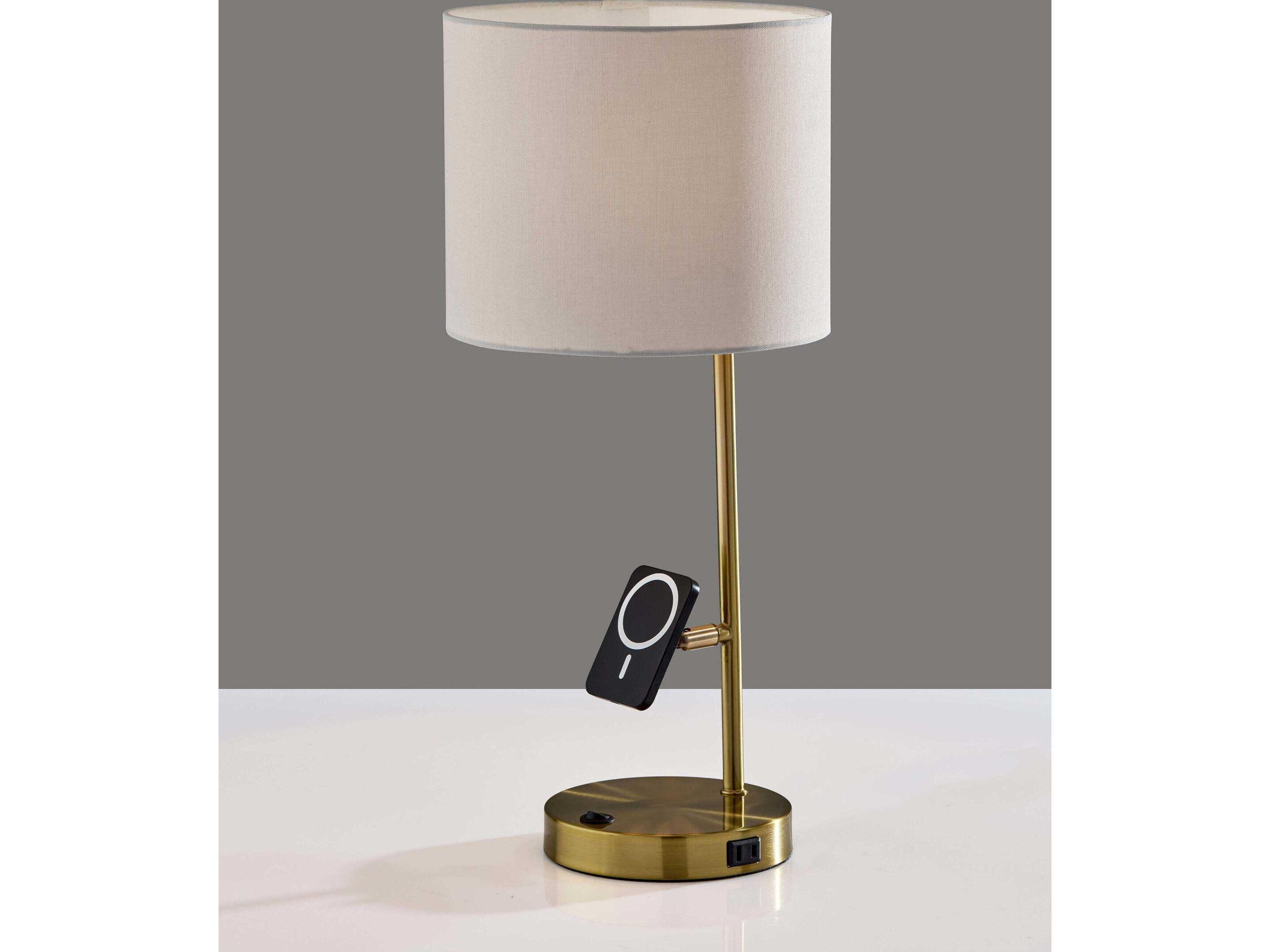 Adesso Wyatt Antique Brass Desk Lamp