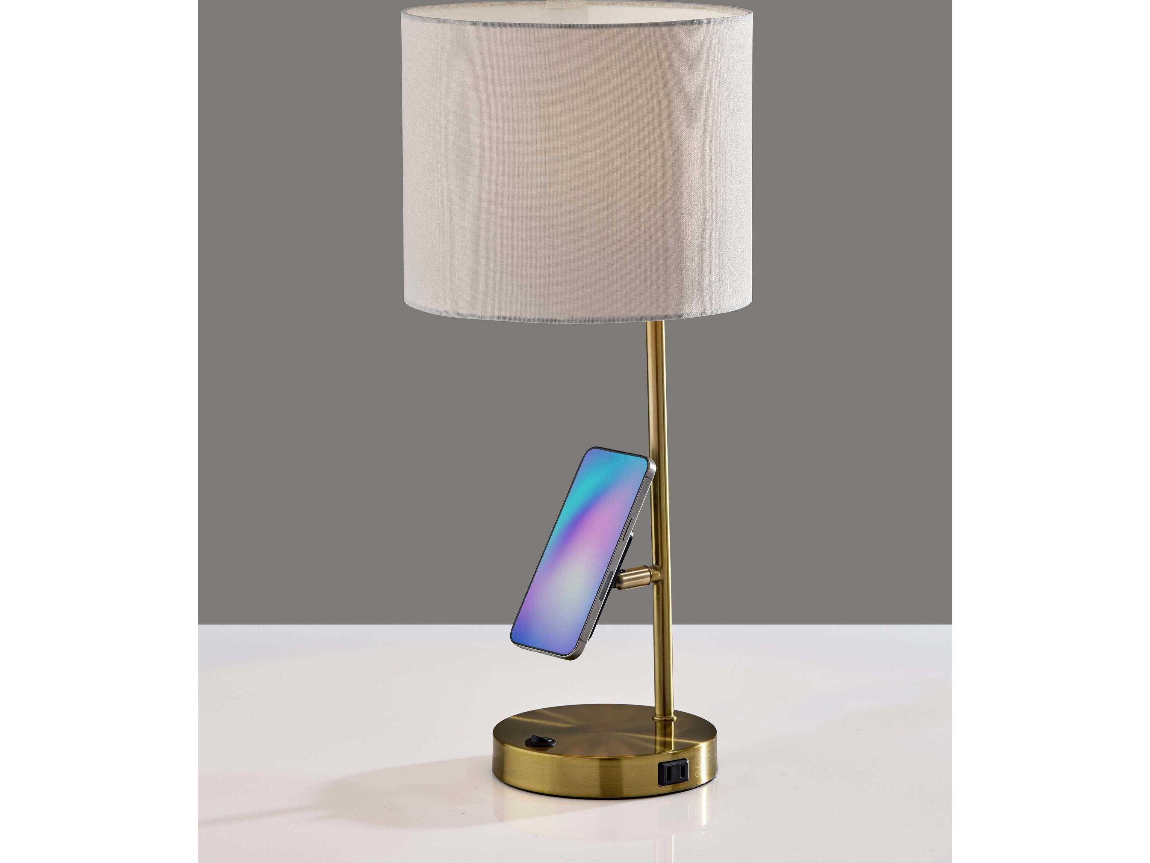 Adesso Wyatt Antique Brass Desk Lamp