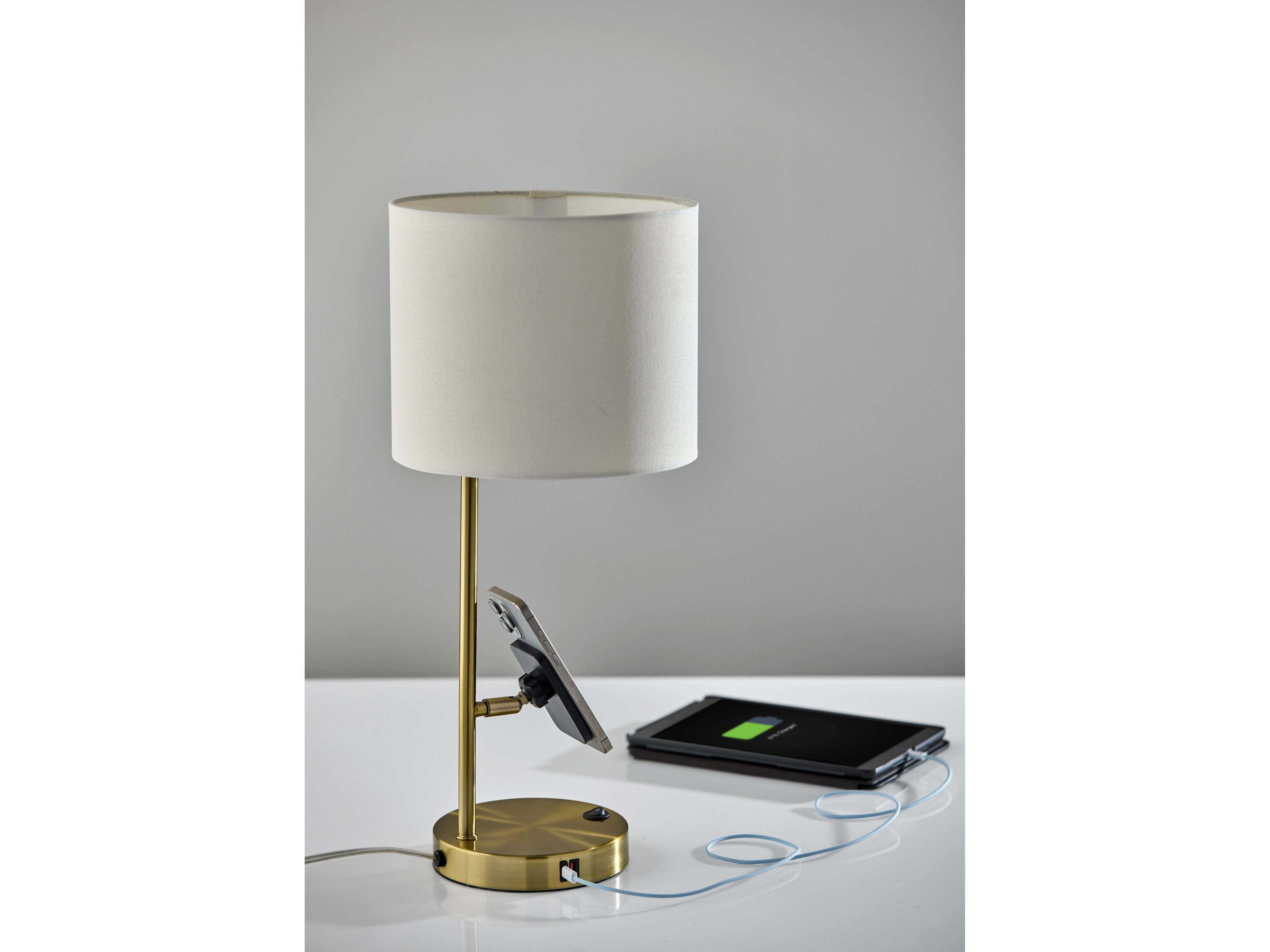 Adesso Wyatt Antique Brass Desk Lamp