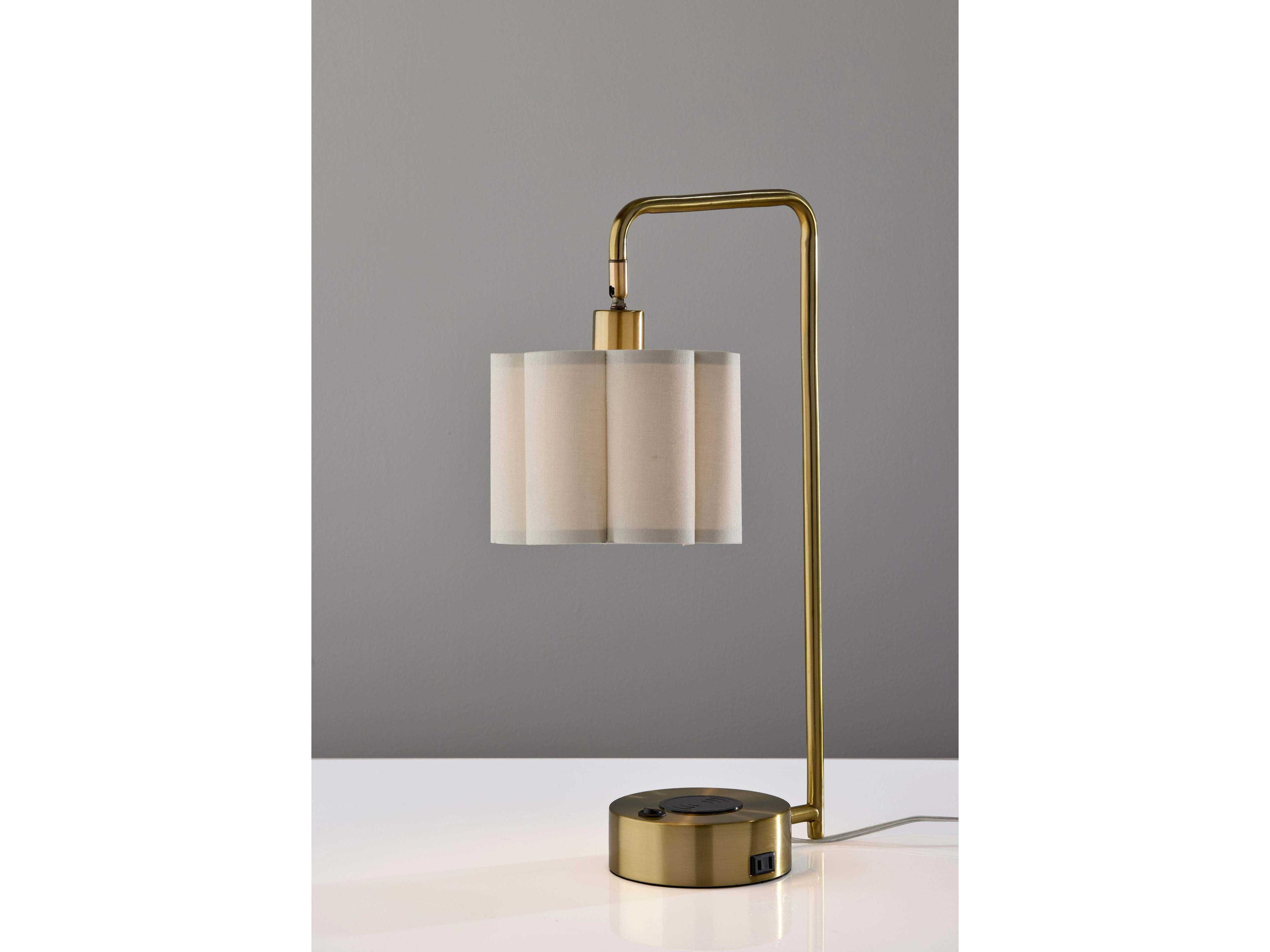 Adesso Dover Antique Brass Desk Lamp