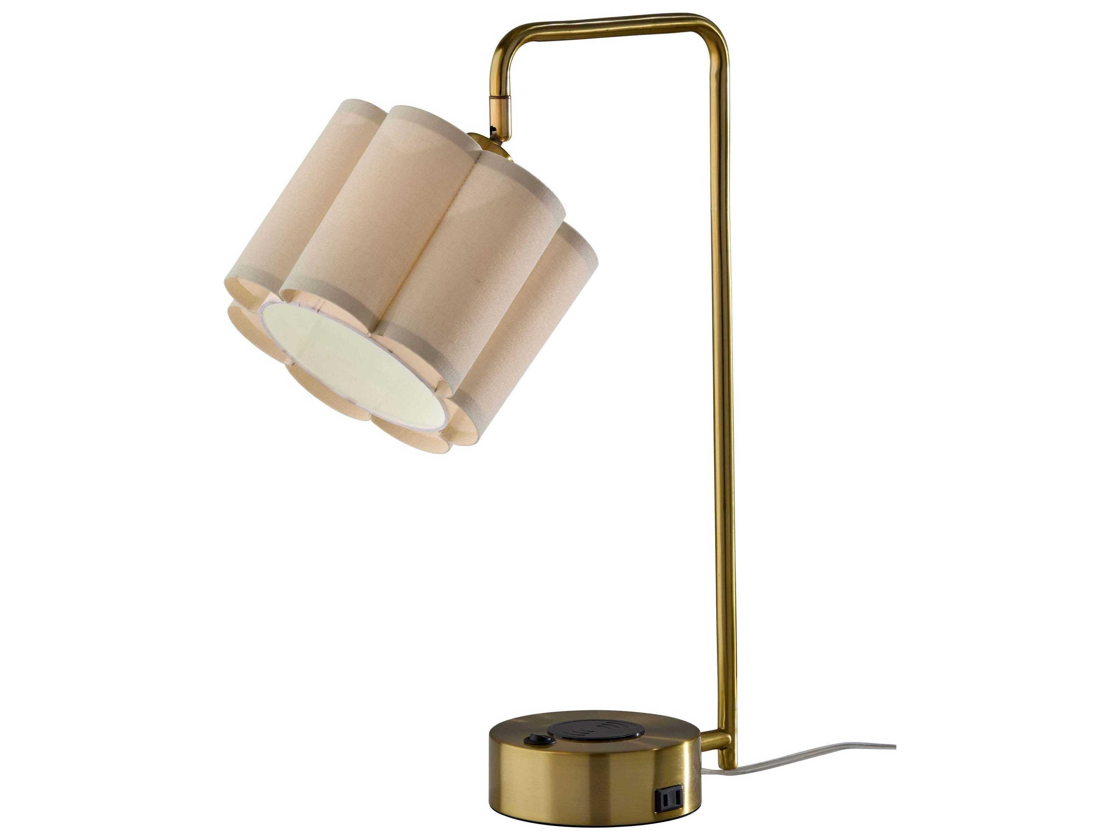 Adesso Dover Antique Brass Desk Lamp