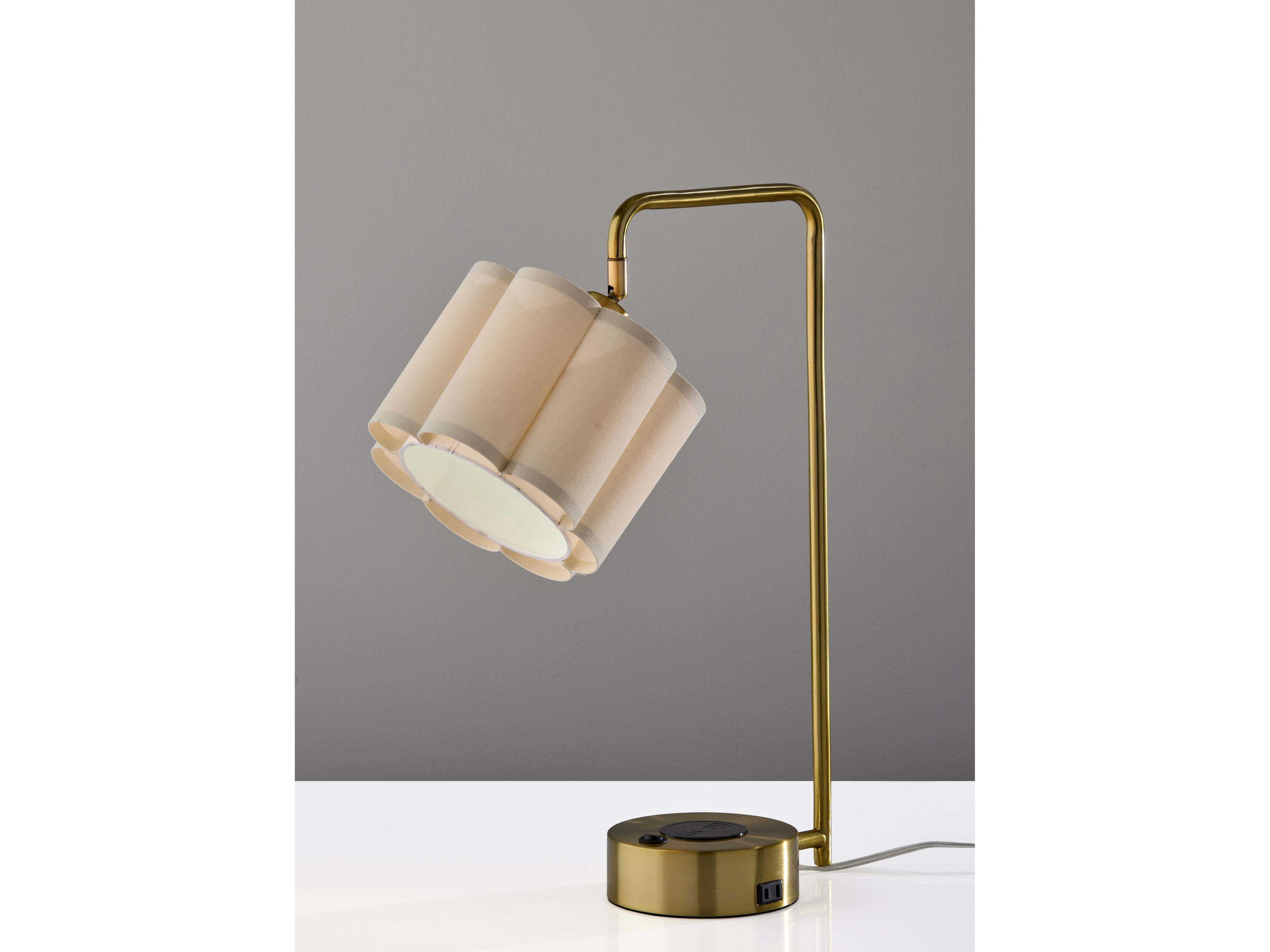 Adesso Dover Antique Brass Desk Lamp