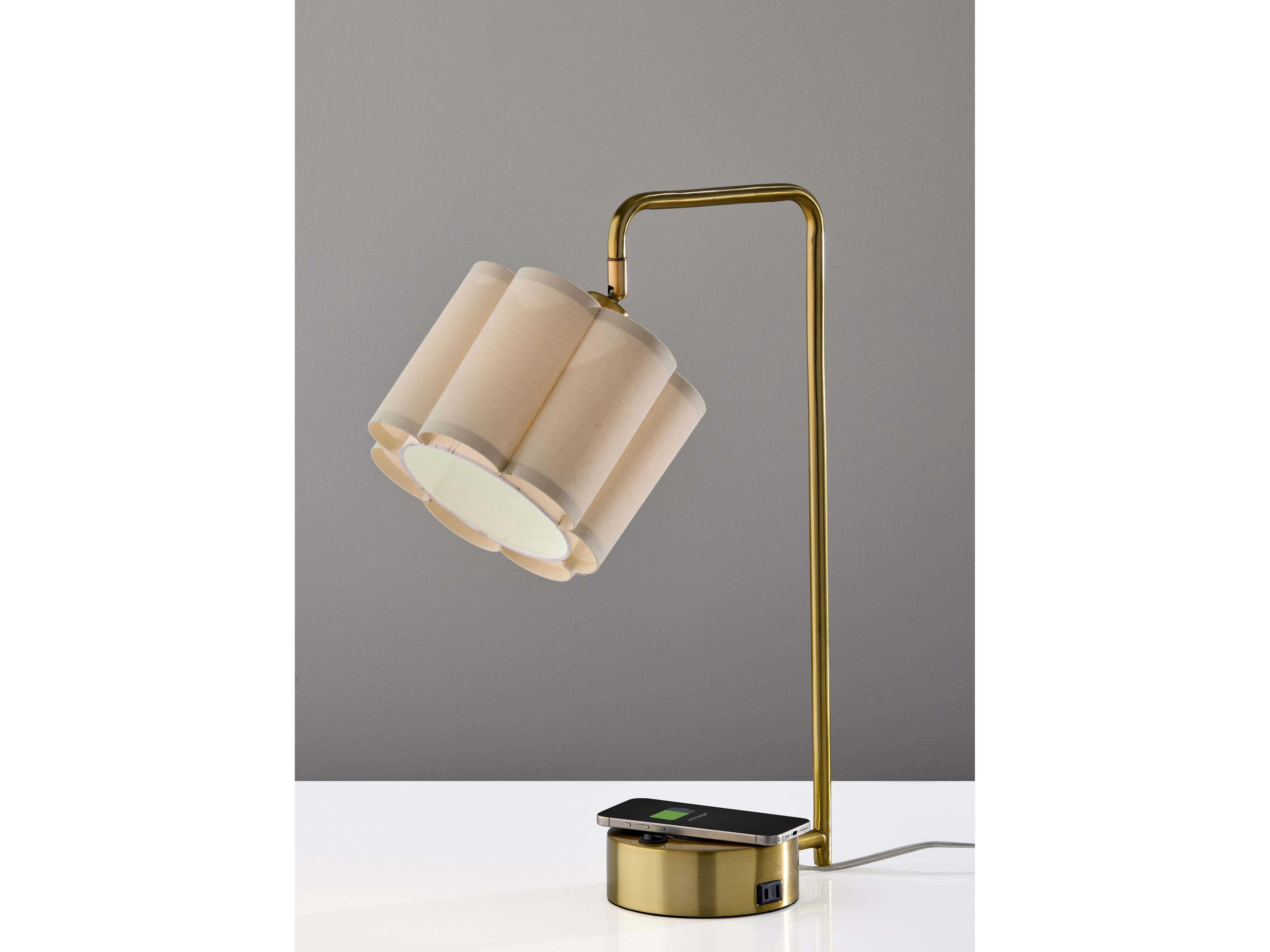 Adesso Dover Antique Brass Desk Lamp