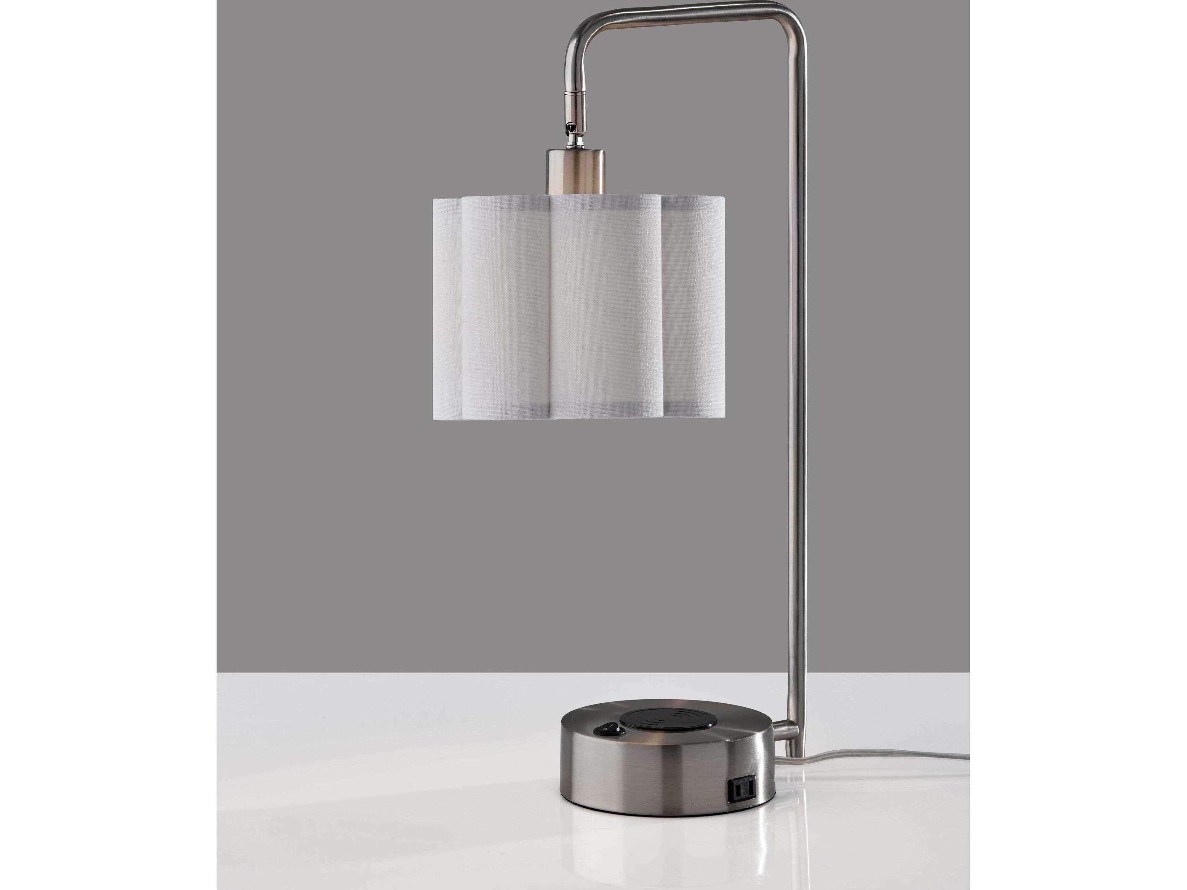 Adesso Dover Brushed Steel Desk Lamp