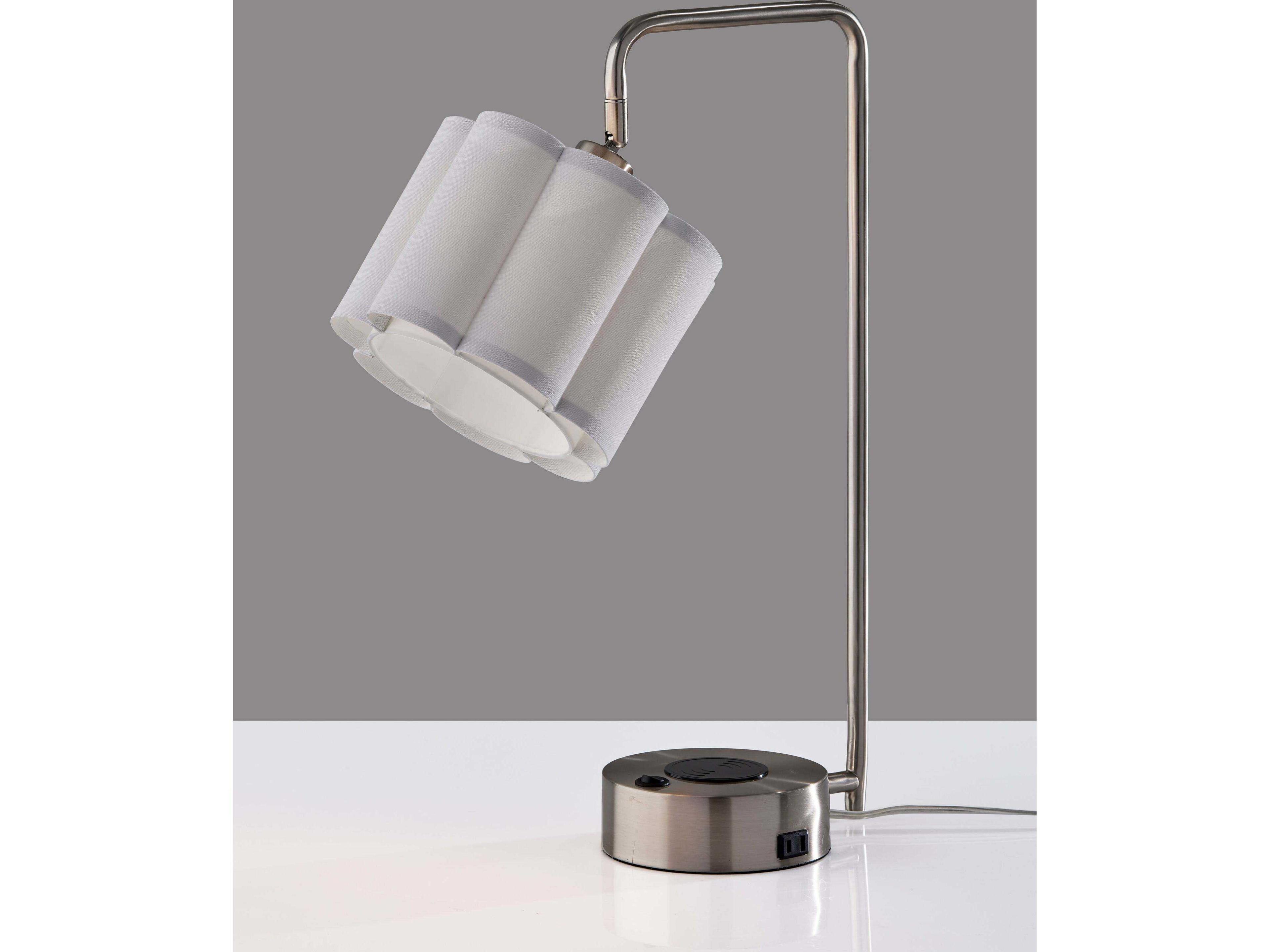 Adesso Dover Brushed Steel Desk Lamp