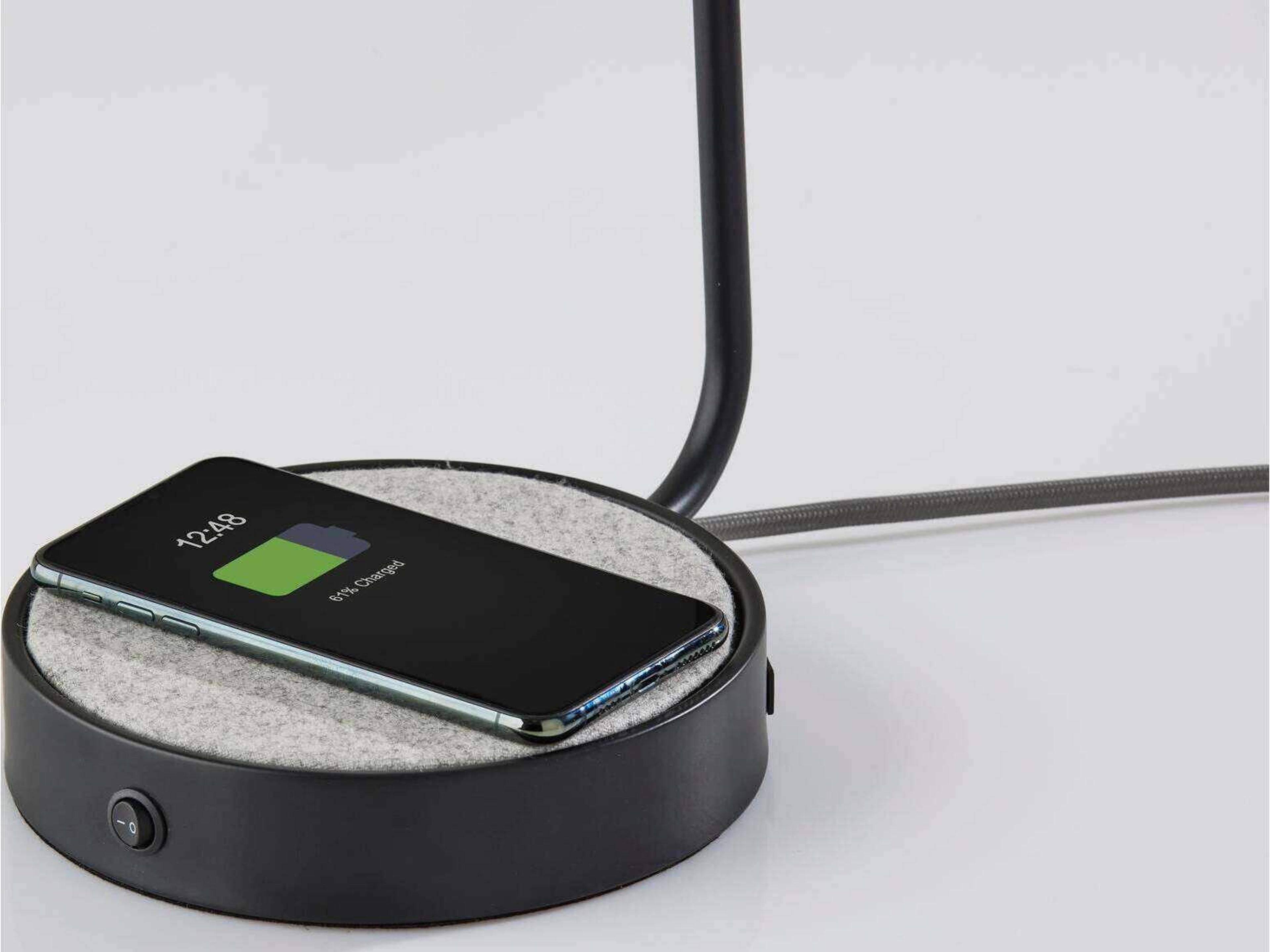 Adesso Brooks Black Desk Lamp