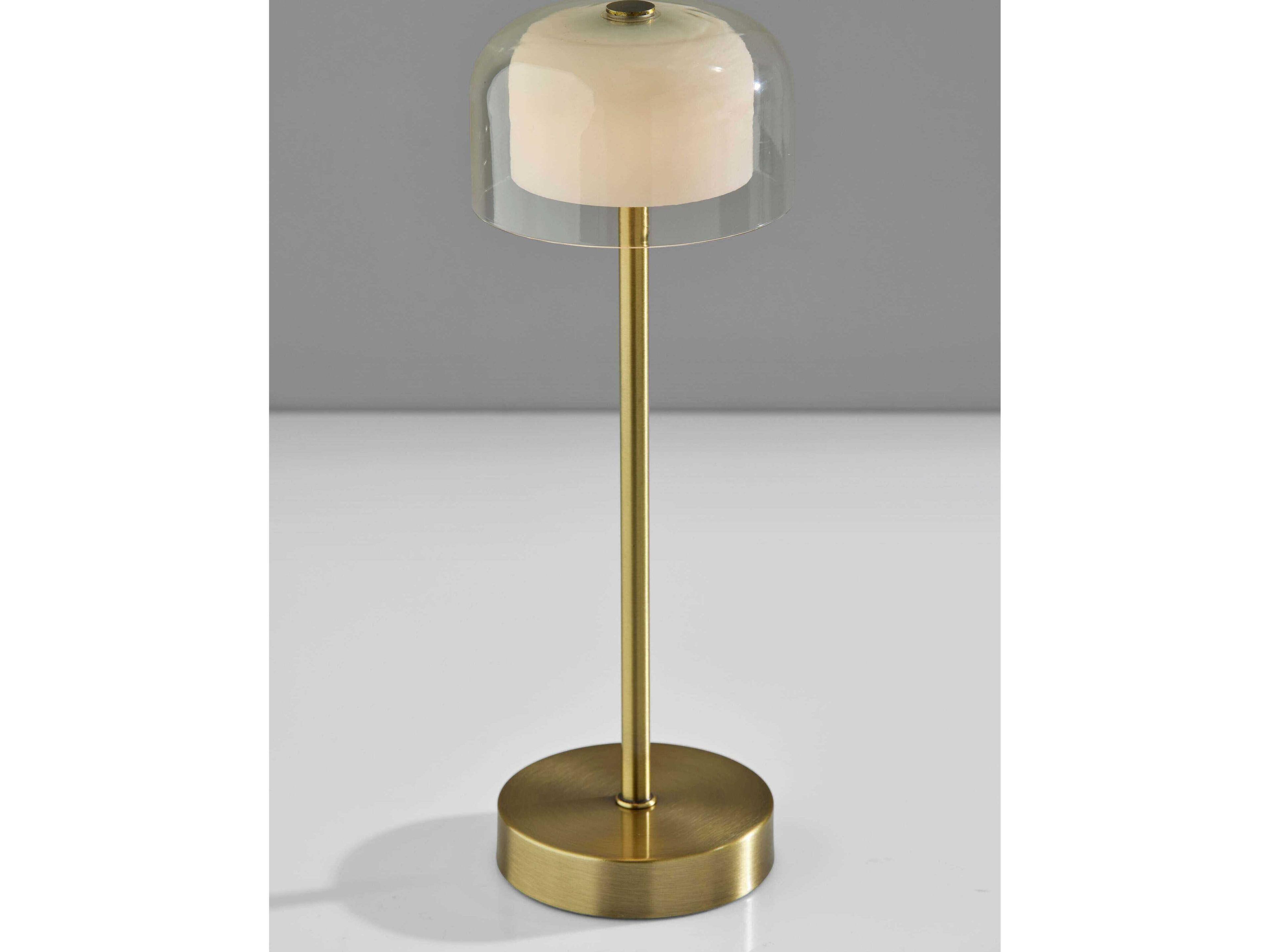 Adesso Benji Antique Brass Table Lamp