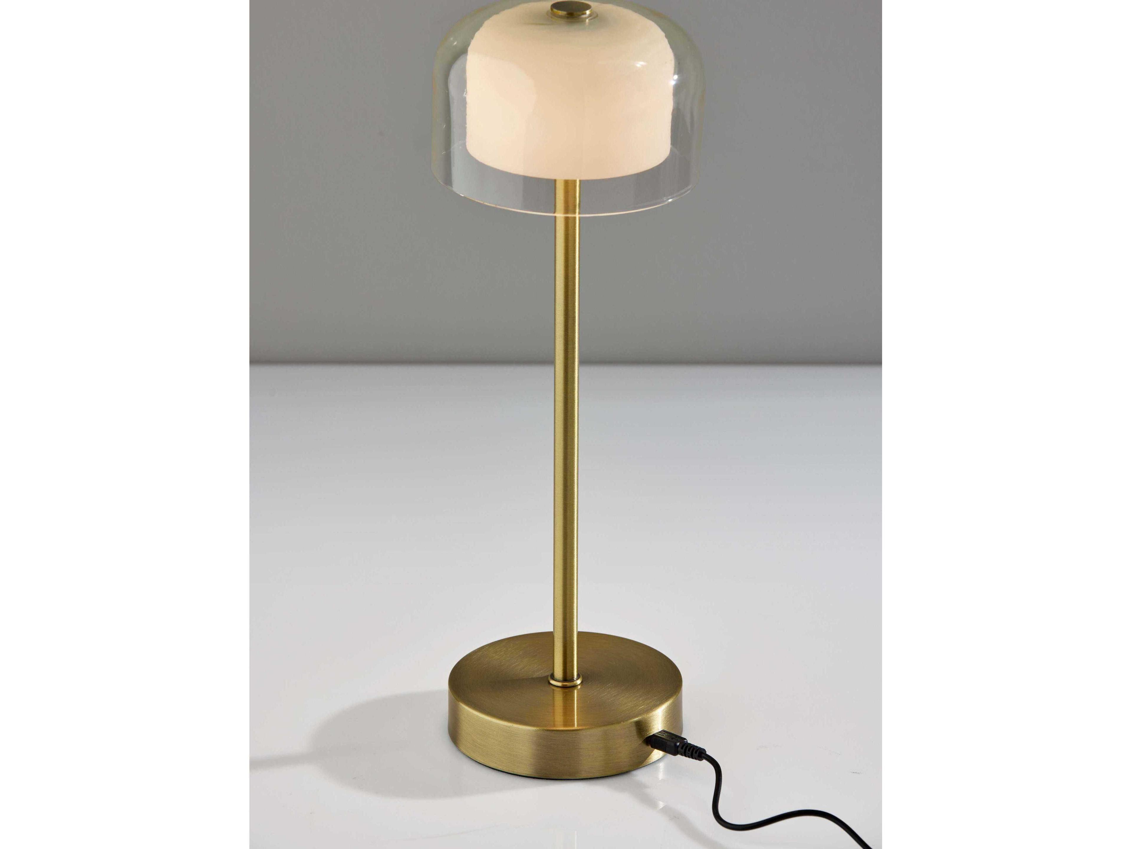 Adesso Benji Antique Brass Table Lamp