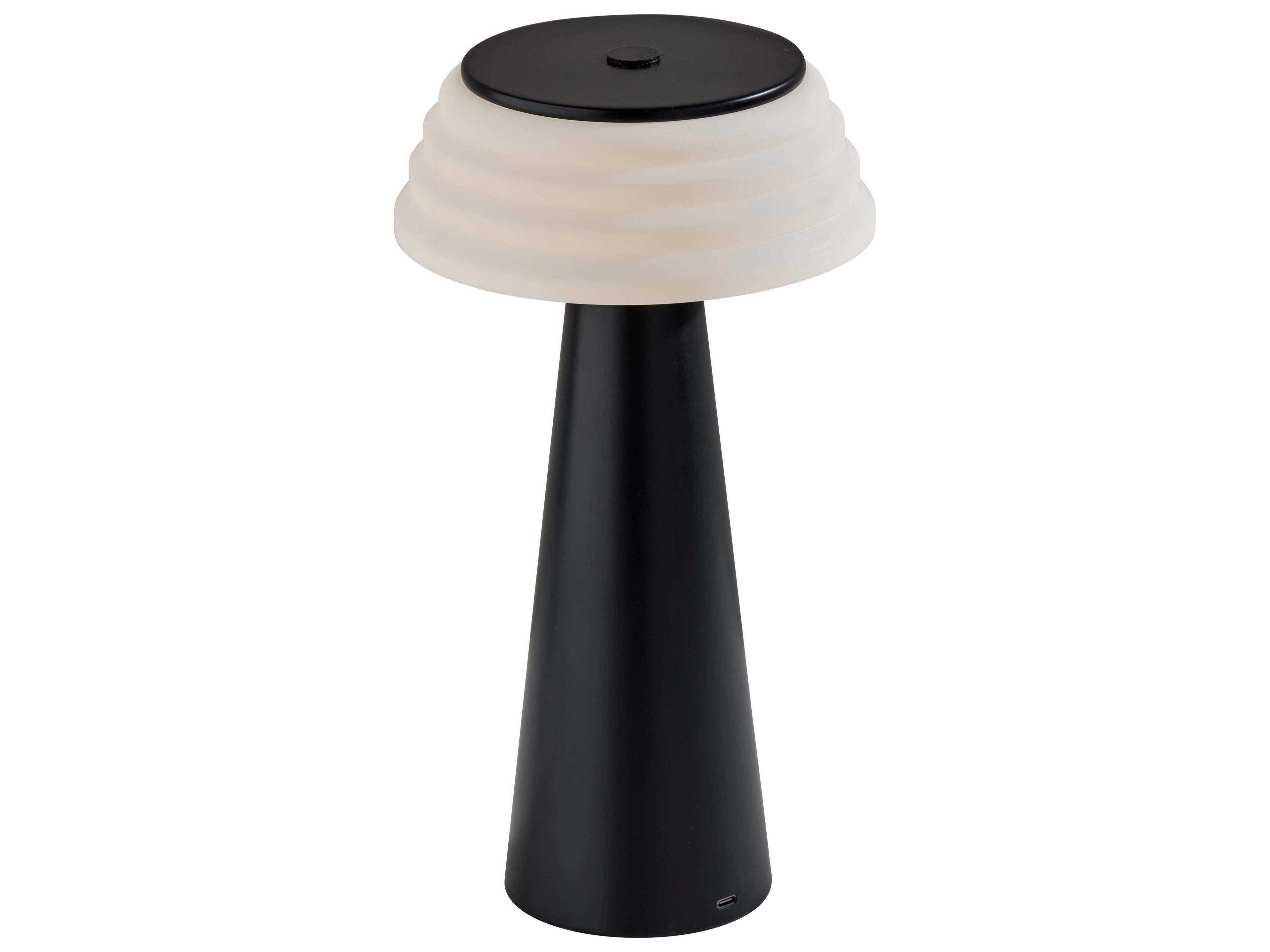 Jacky LED Table Lamp Black Cordless Rechargeable