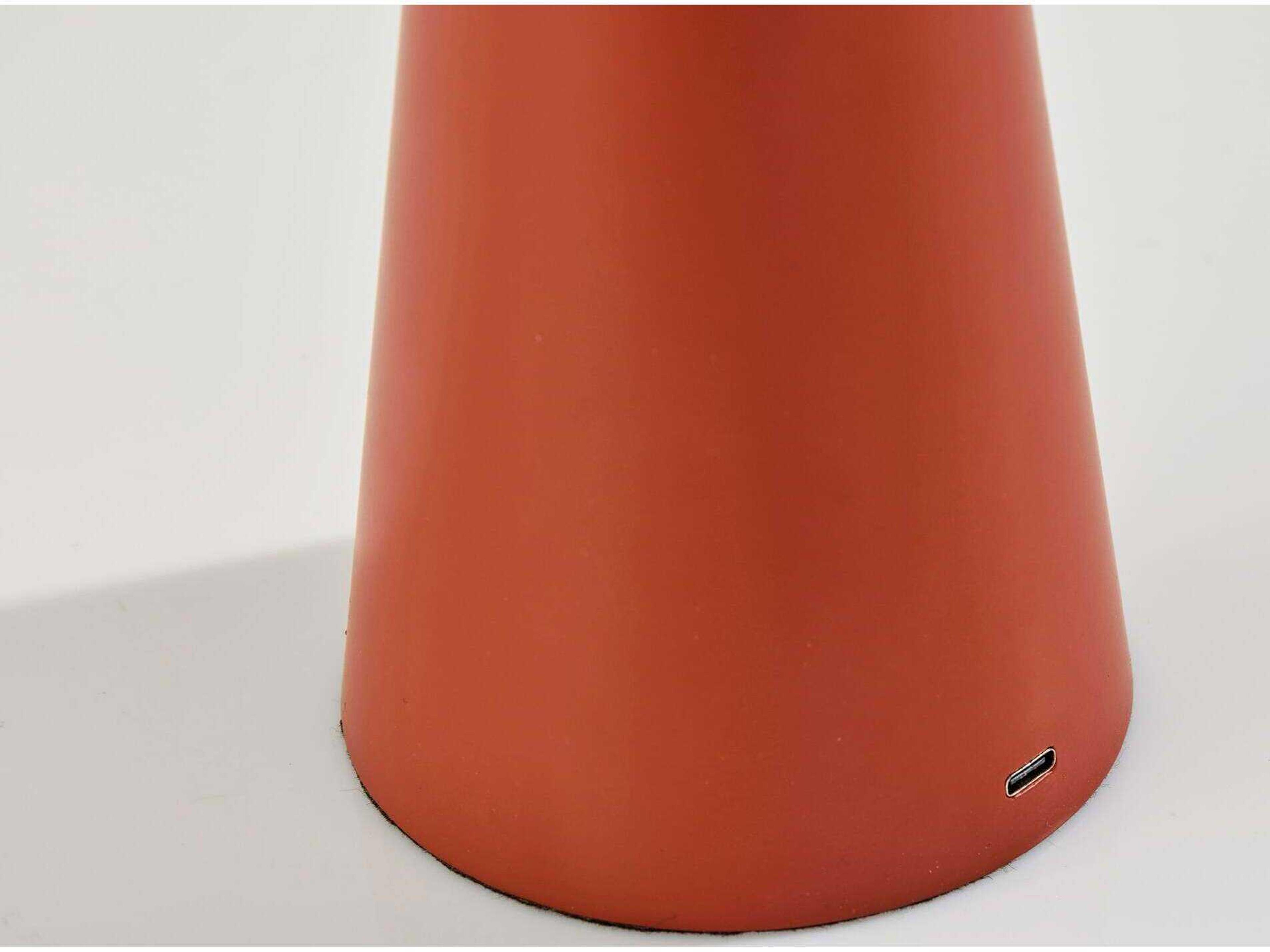 Adesso Ozzie Reddish Brown White Plastic Table Lamp