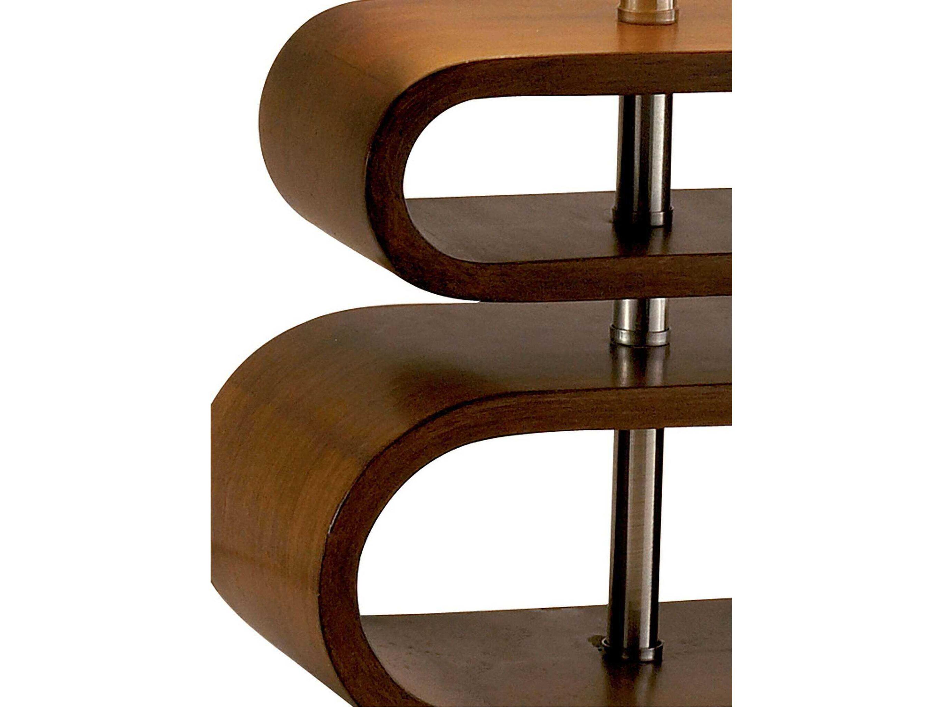 Adesso Rhythm Walnut Coarse Weave Natural Oval Wood Table Lamp