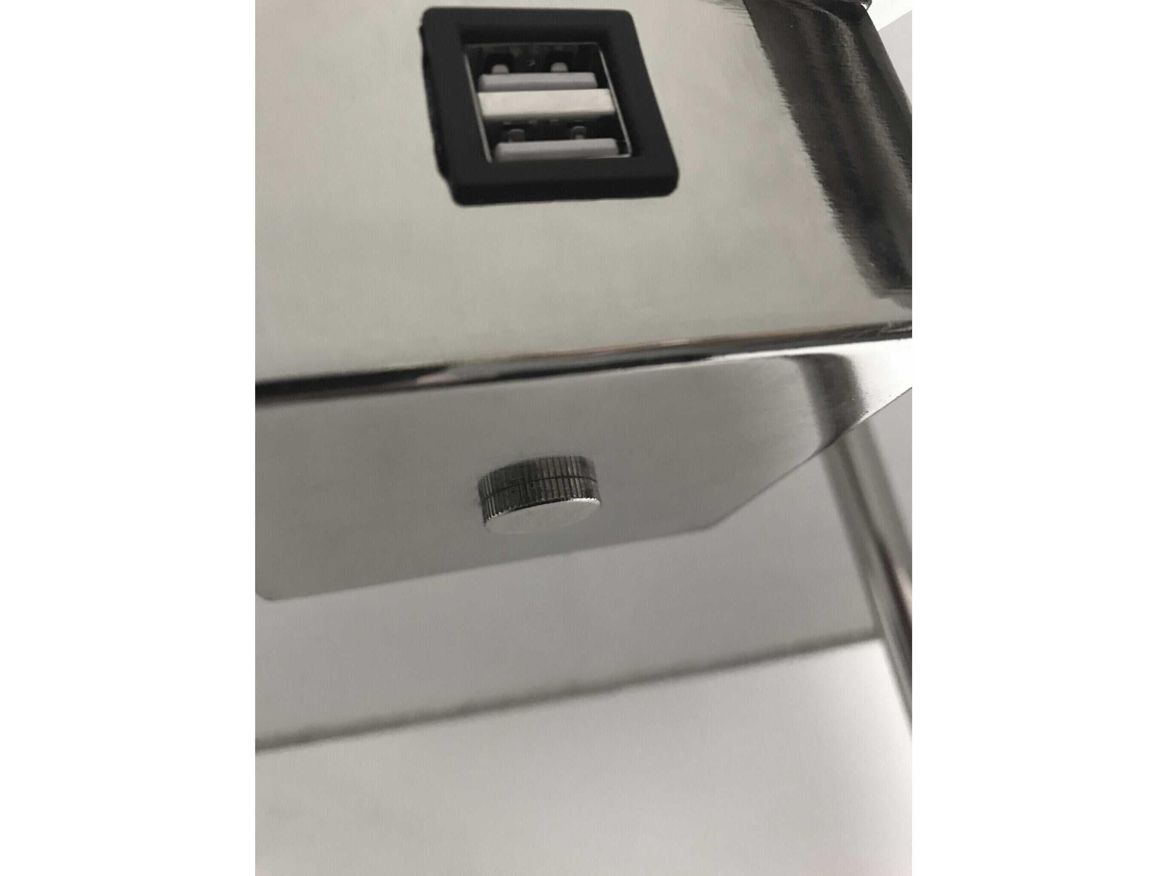 Adesso Henry Brushed Steel Walnut Poplar Light Natural Textured Fabric Floor Lamp