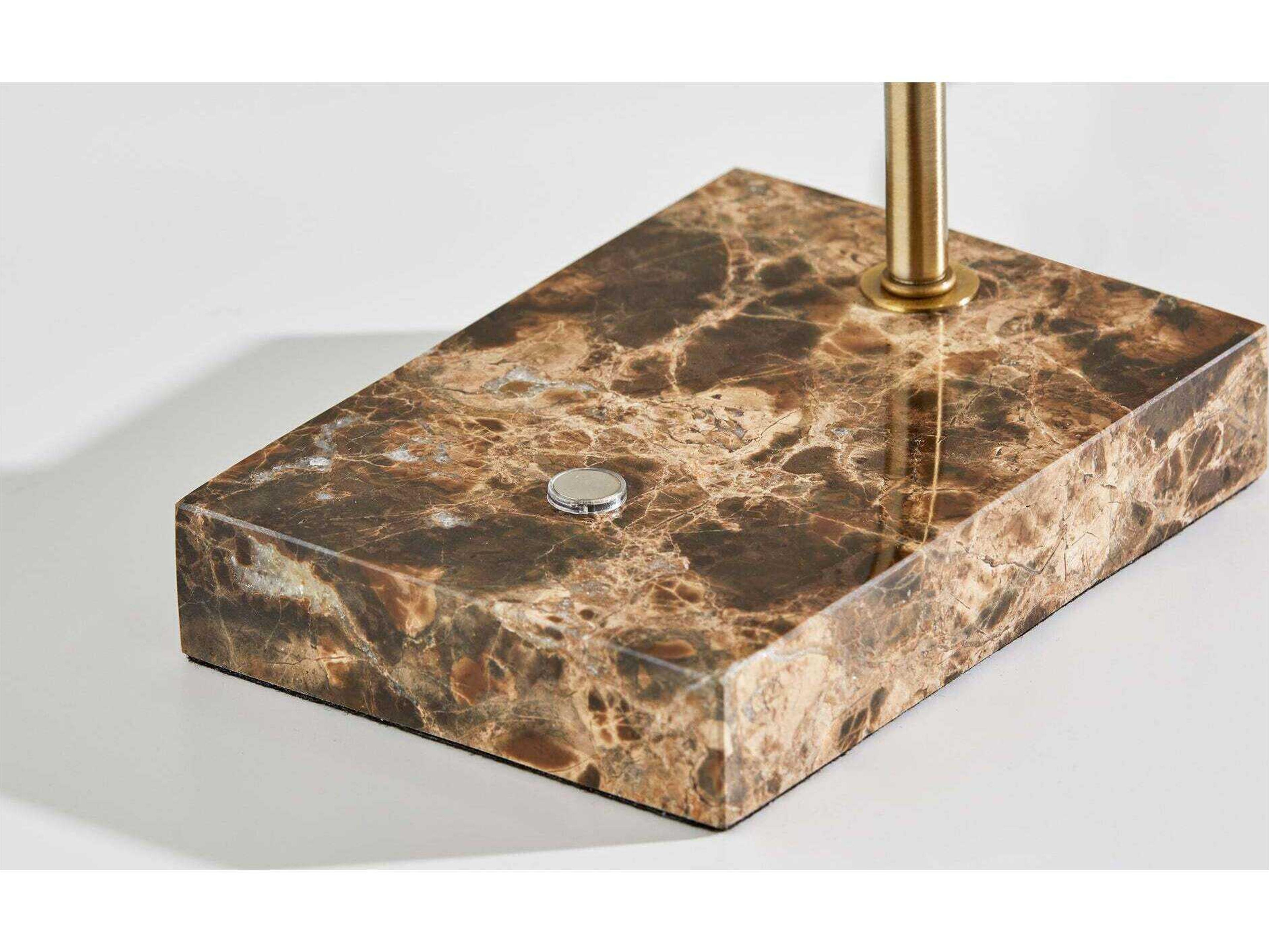 Adesso Reader Antique Brass Metal Desk Lamp