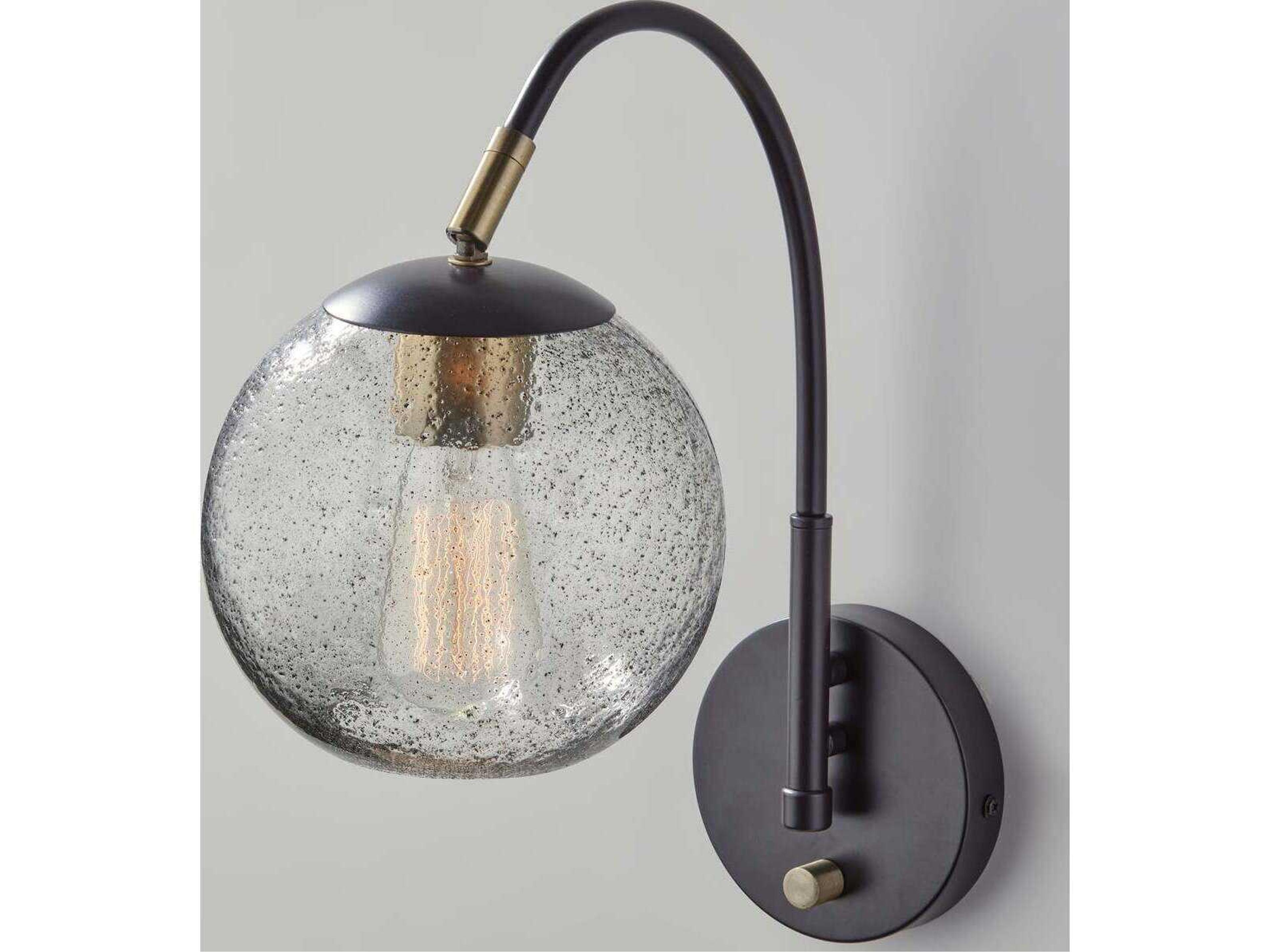 Adesso Edie Dark Bronze Brass Wall Sconce