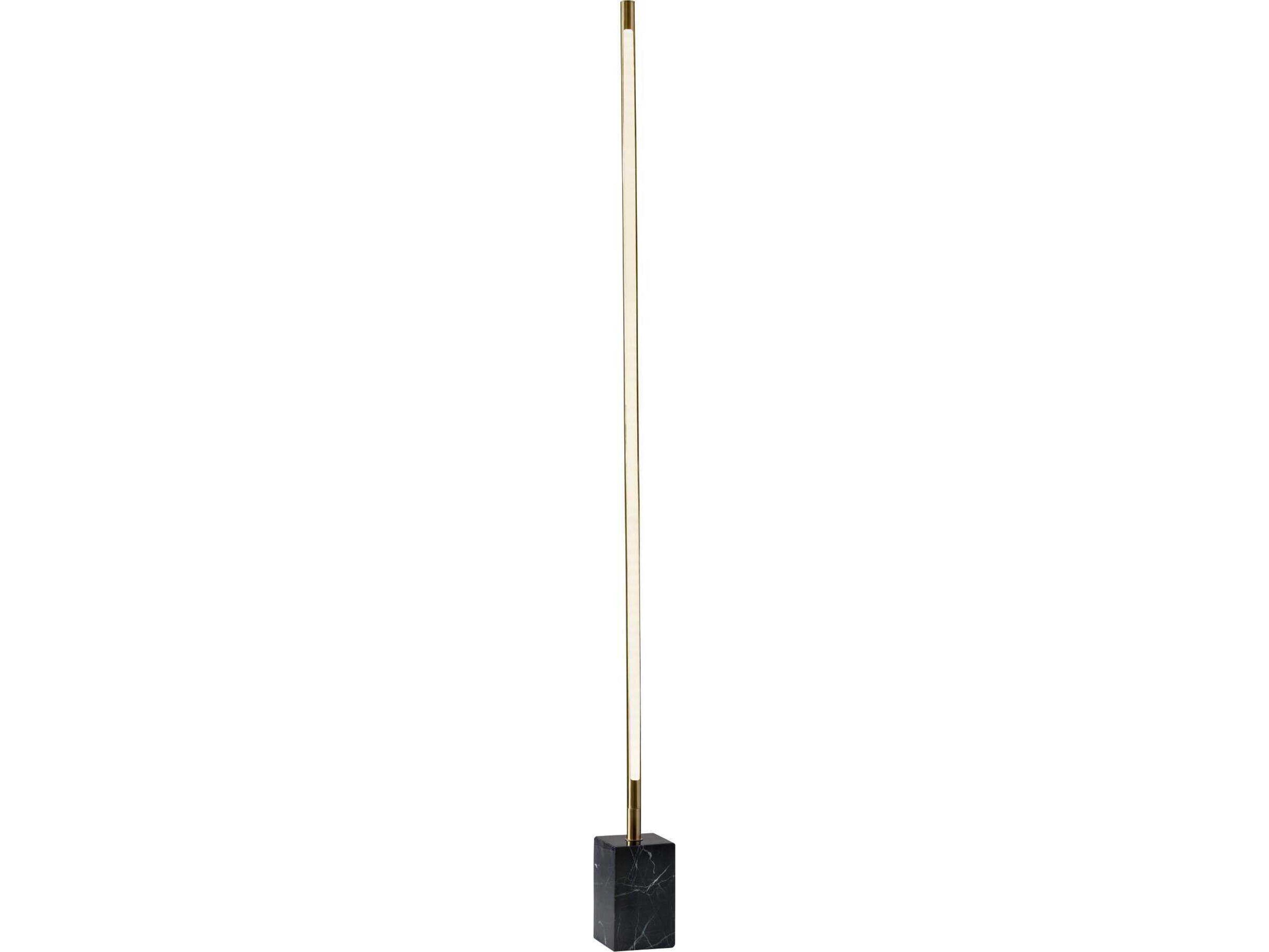 Adesso Felix Antique Brass Metal Floor Lamp