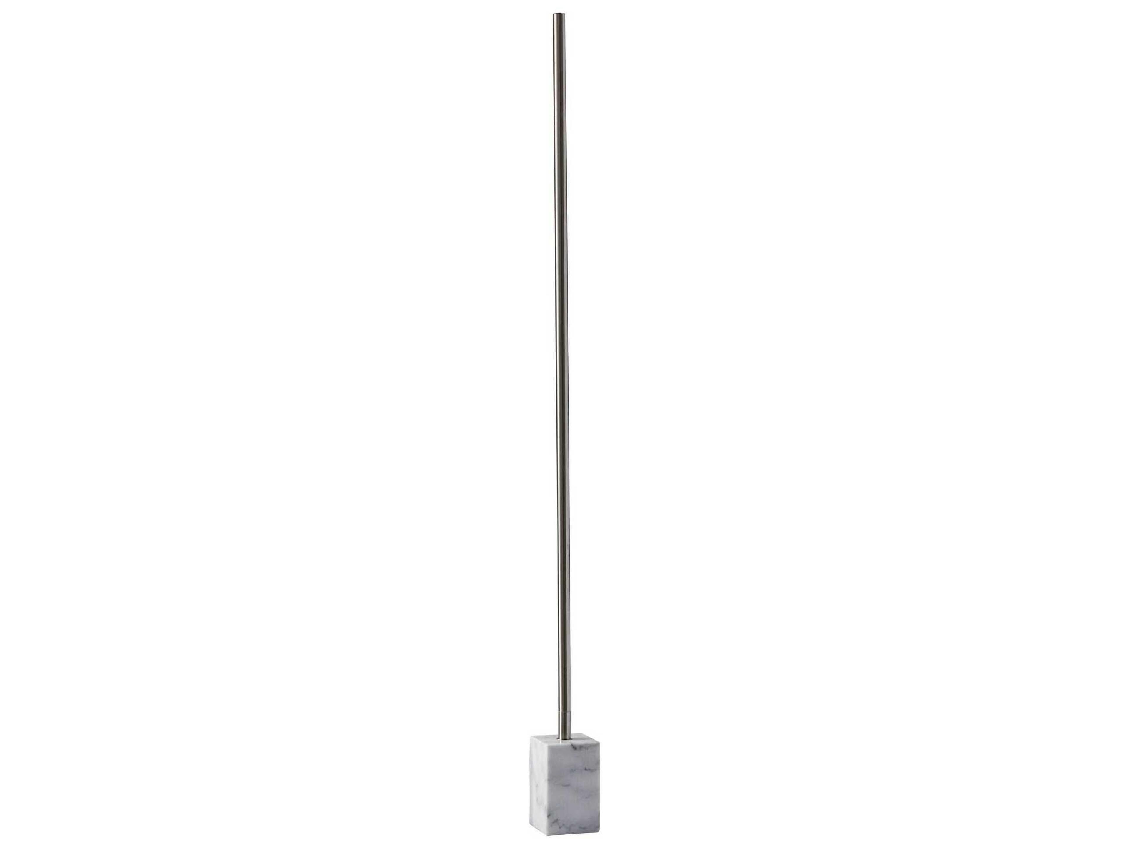 Adesso Felix Brushed Steel Floor Lamp