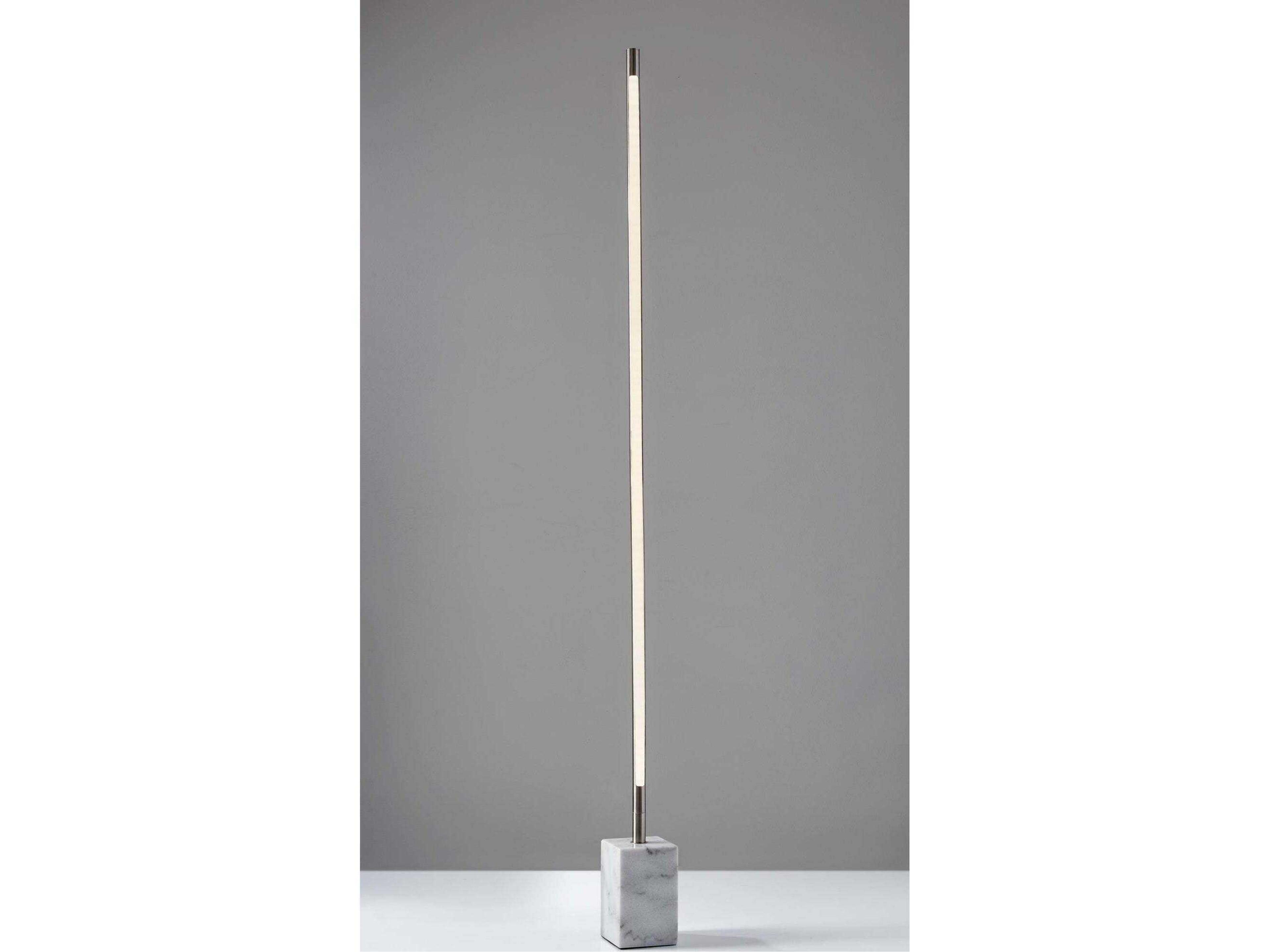 Adesso Felix Brushed Steel Floor Lamp