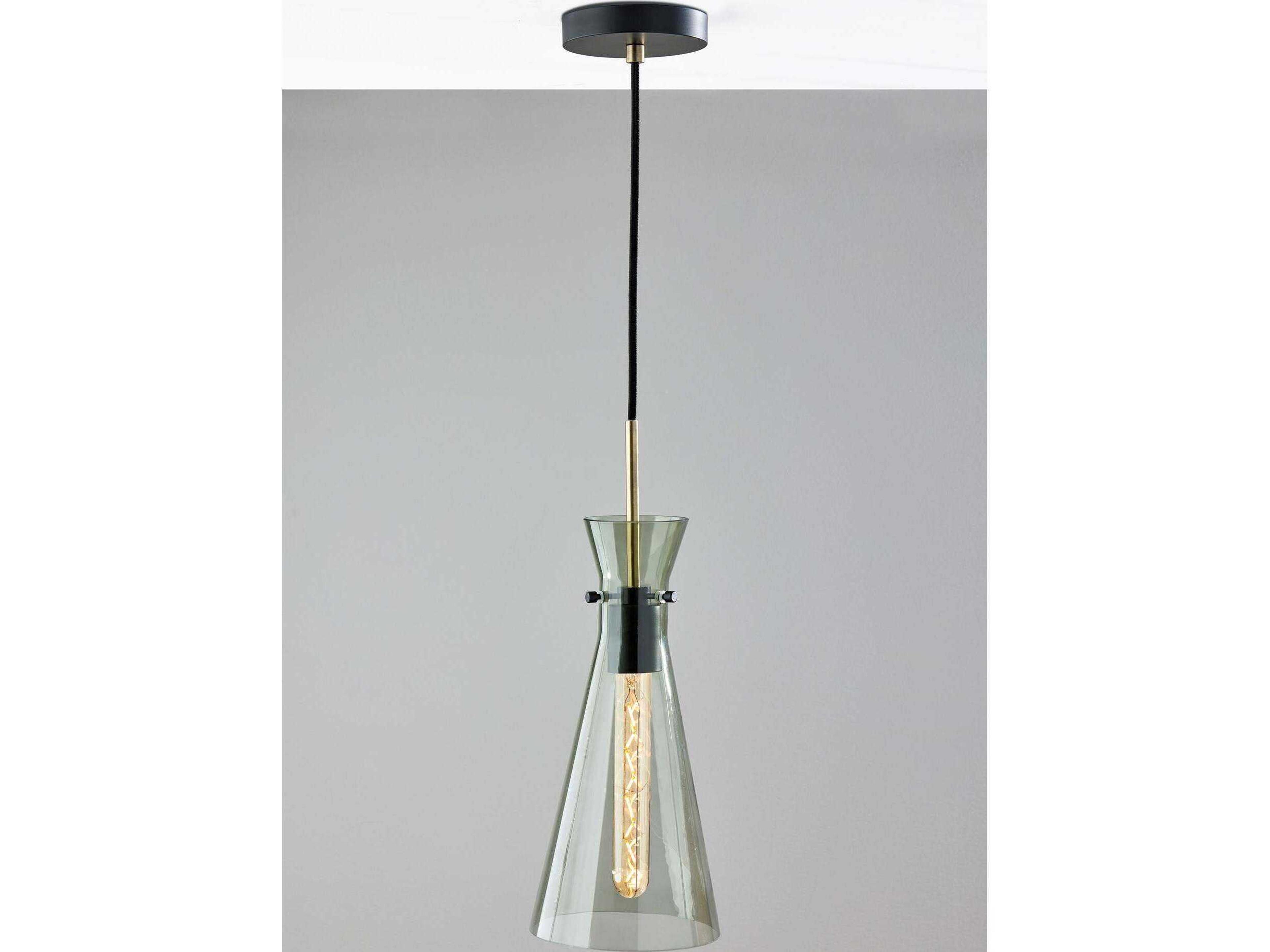 Adesso Walker Black Mini Pendant